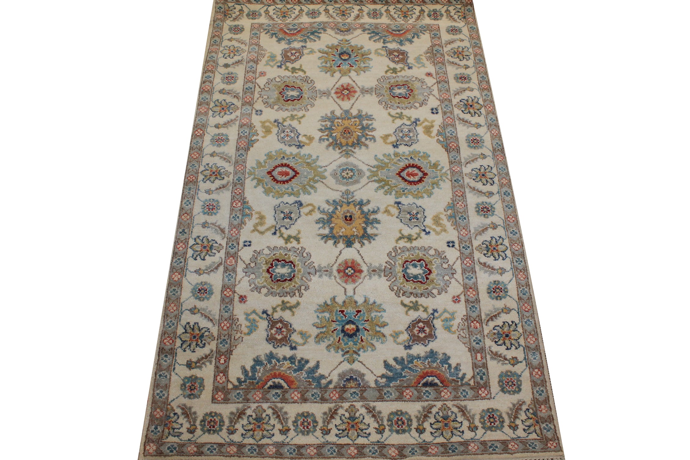3x5 Traditional Hand Knotted Wool Area Rug - MR025853