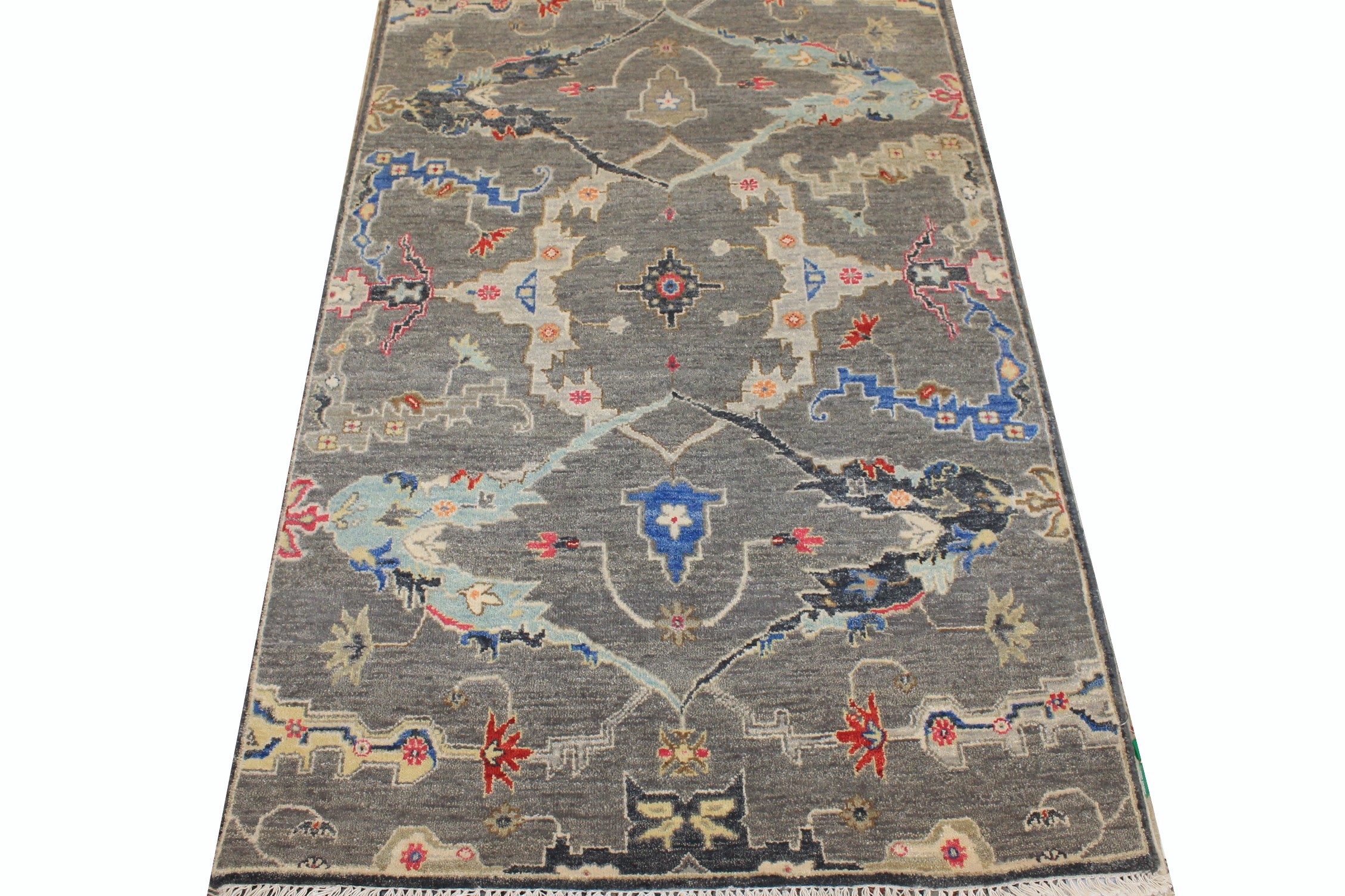 3x5 Traditional Hand Knotted Wool Area Rug - MR025855