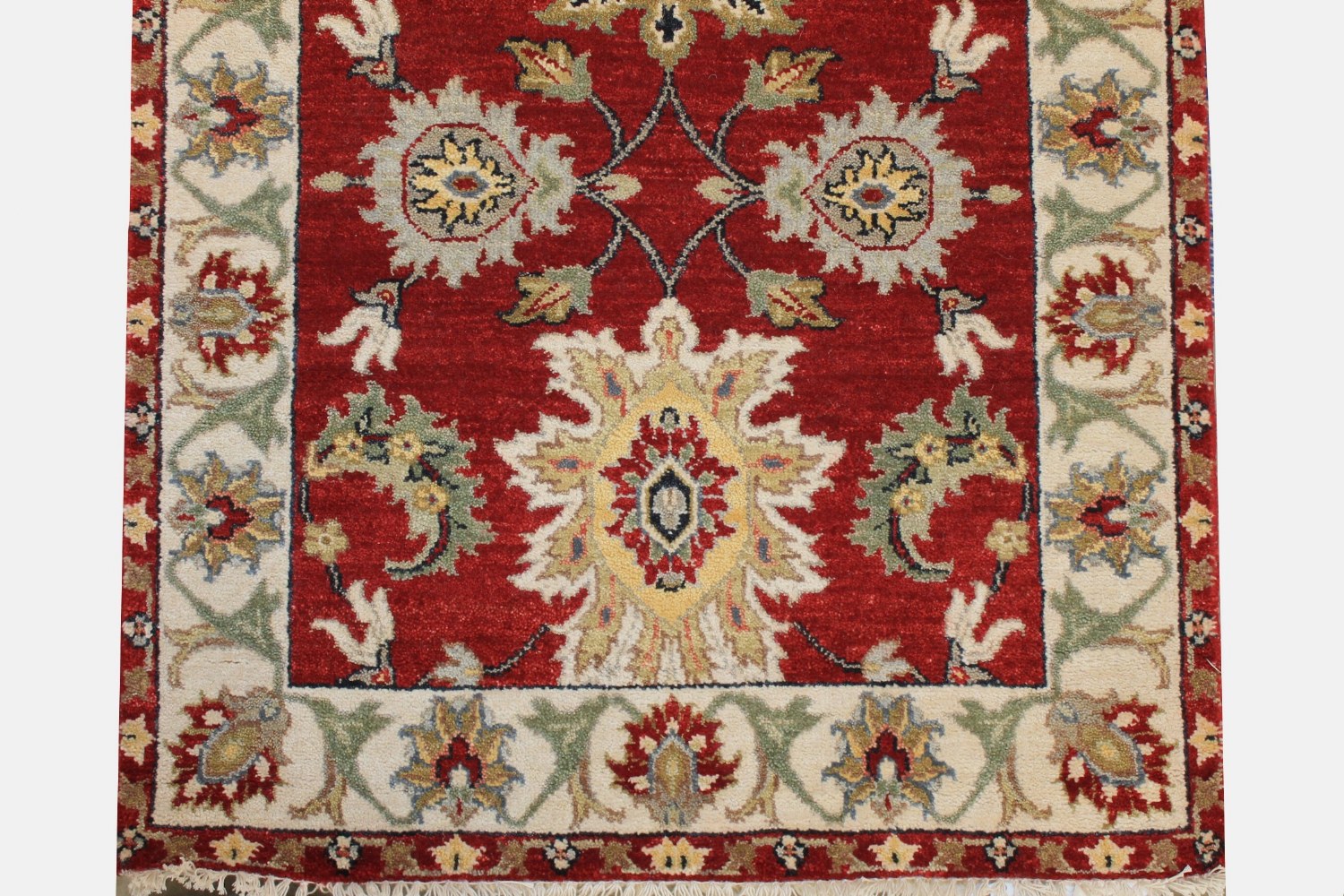 6 ft. Runner Traditional Hand Knotted Wool Area Rug - MR025866