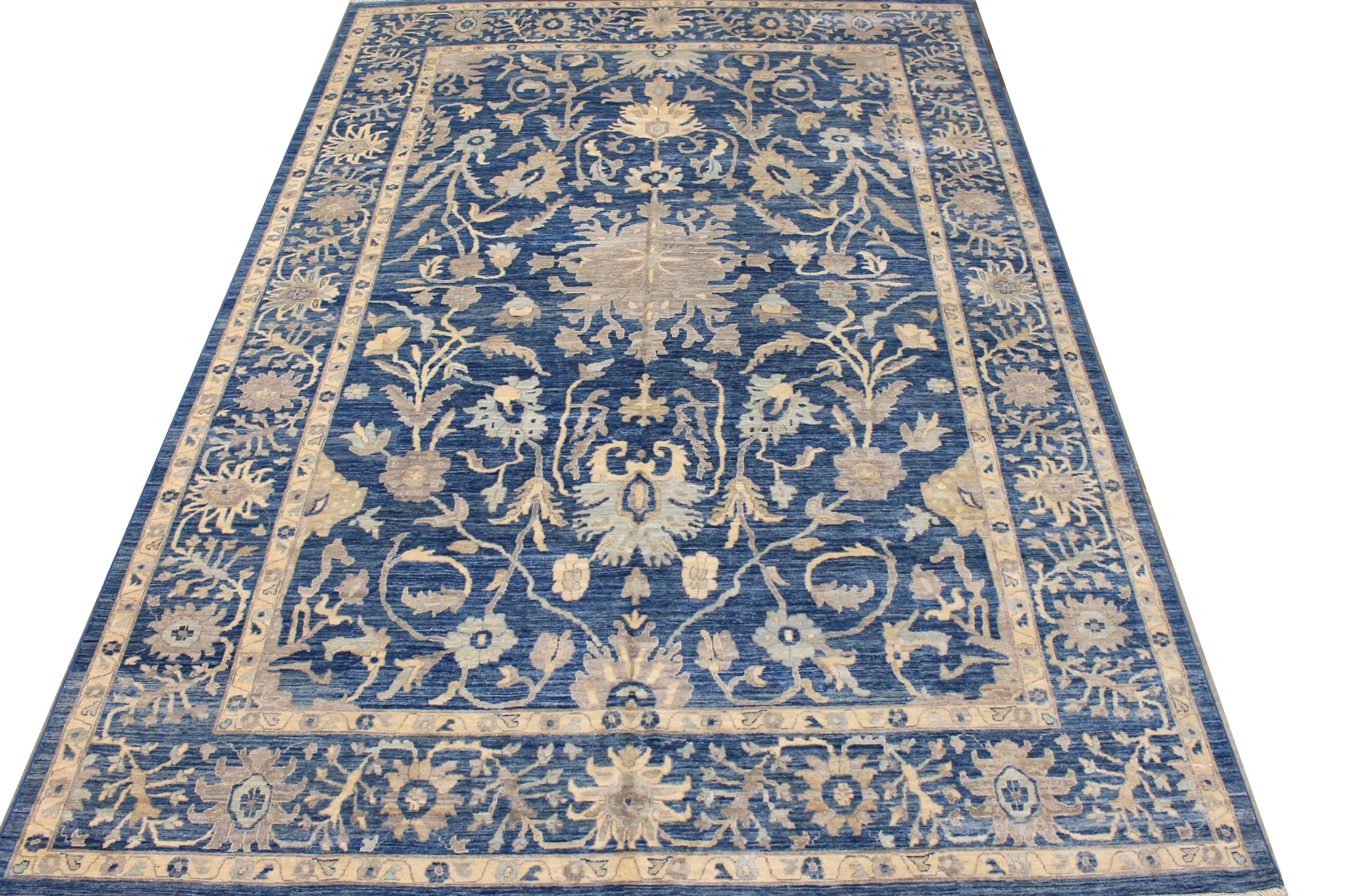 10x14 Oushak Hand Knotted Wool Area Rug - MR025927
