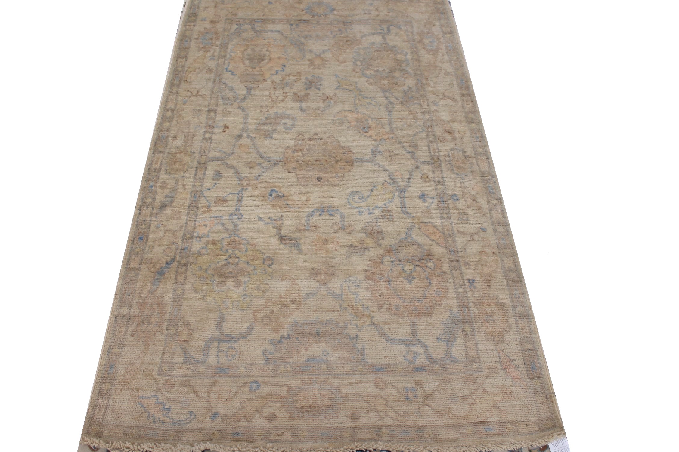 4x6 Oushak Hand Knotted Wool Area Rug - MR025945