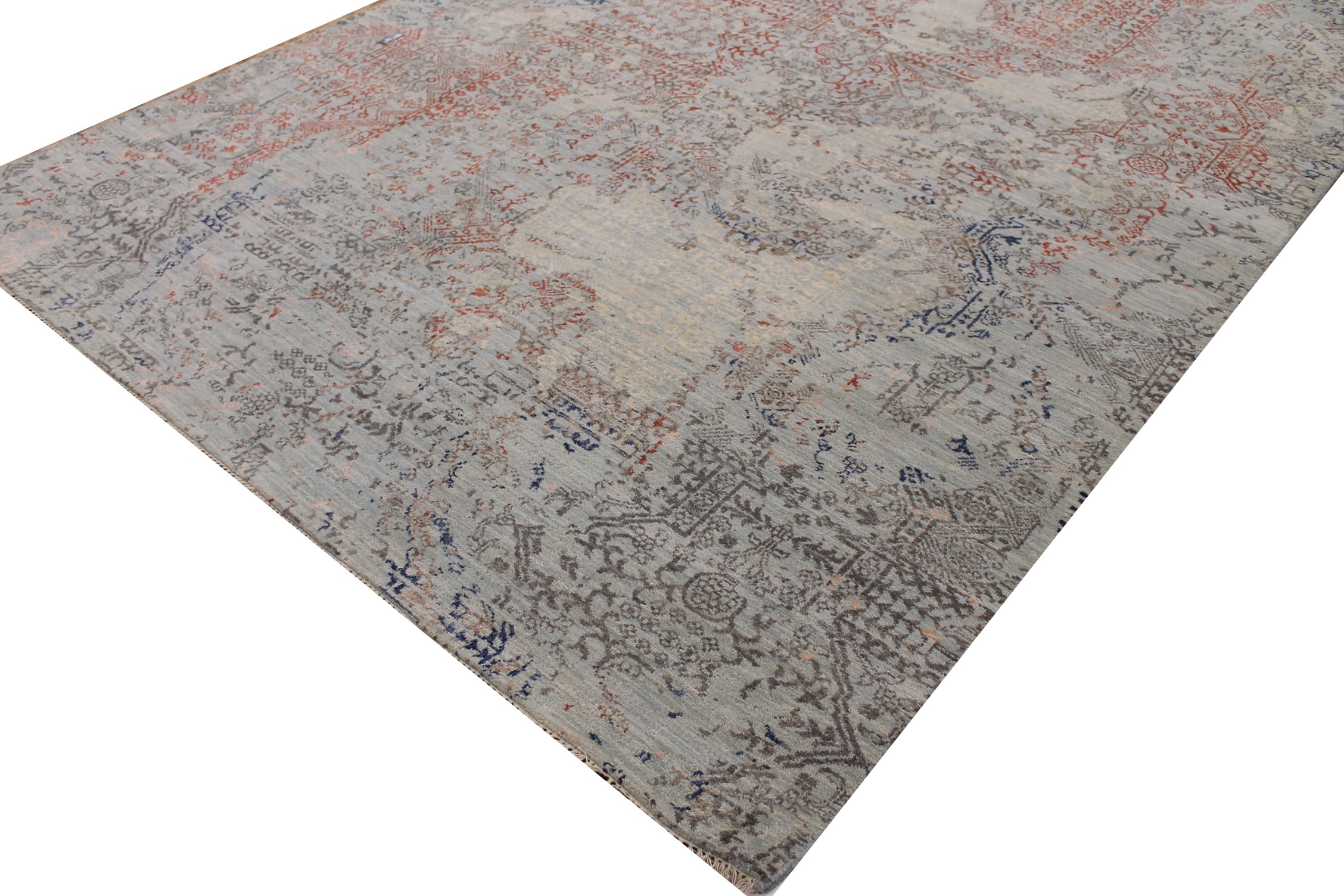 6x9 Transitional Hand Knotted Wool Area Rug - MR026002