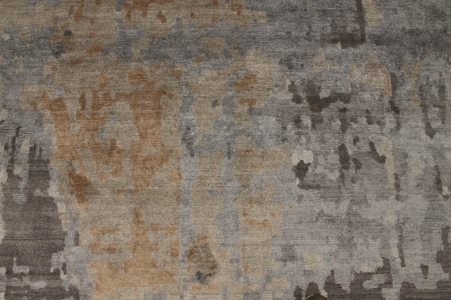 10x14 Modern Hand Knotted Wool & Viscose Area Rug - MR026015