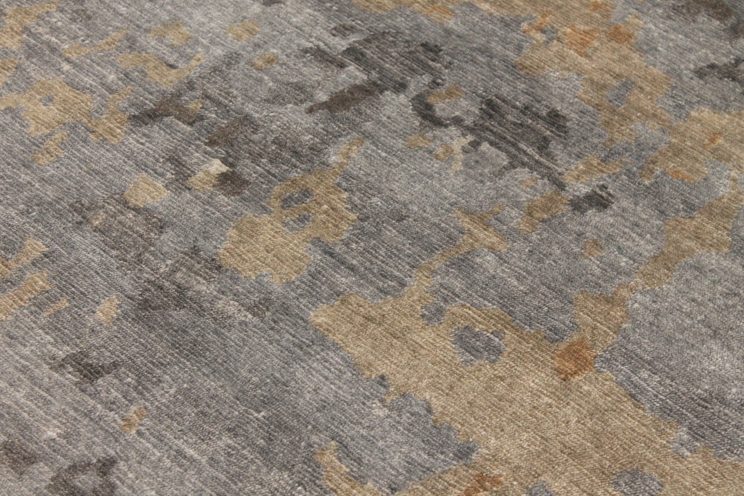 10x14 Modern Hand Knotted Wool & Viscose Area Rug - MR026015