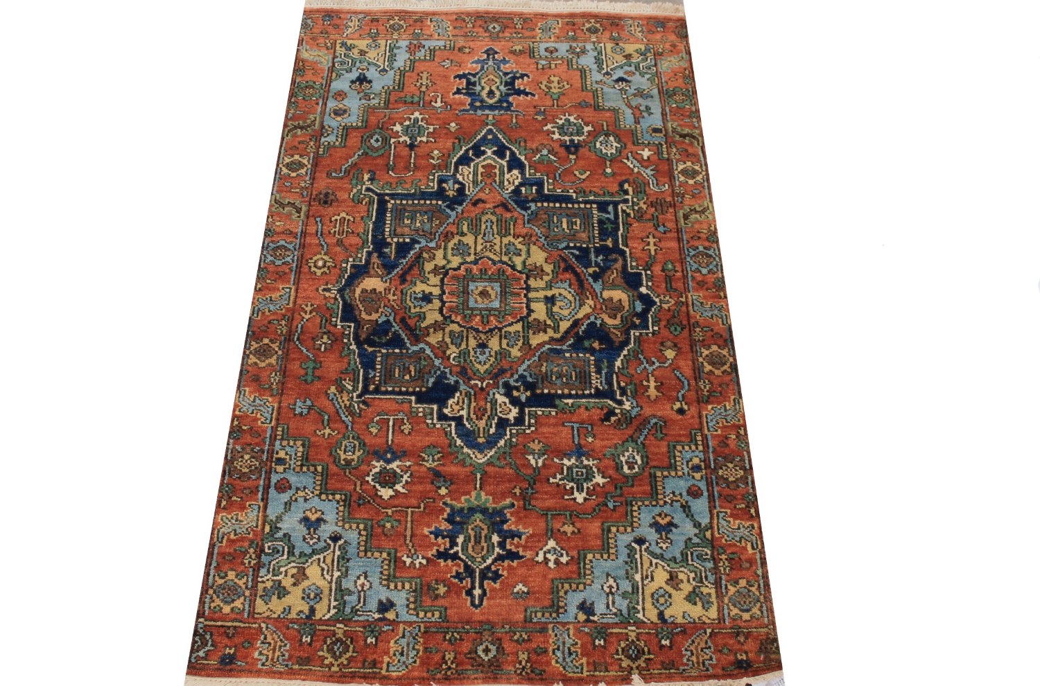 3x5 Heriz/Serapi Hand Knotted Wool Area Rug - MR026027