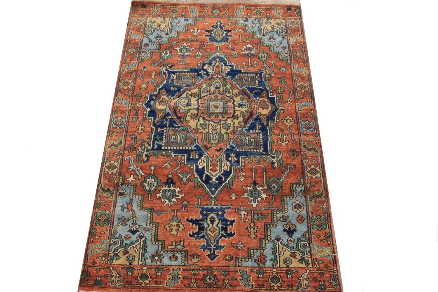 3x5 Heriz/Serapi Hand Knotted Wool Area Rug - MR026027