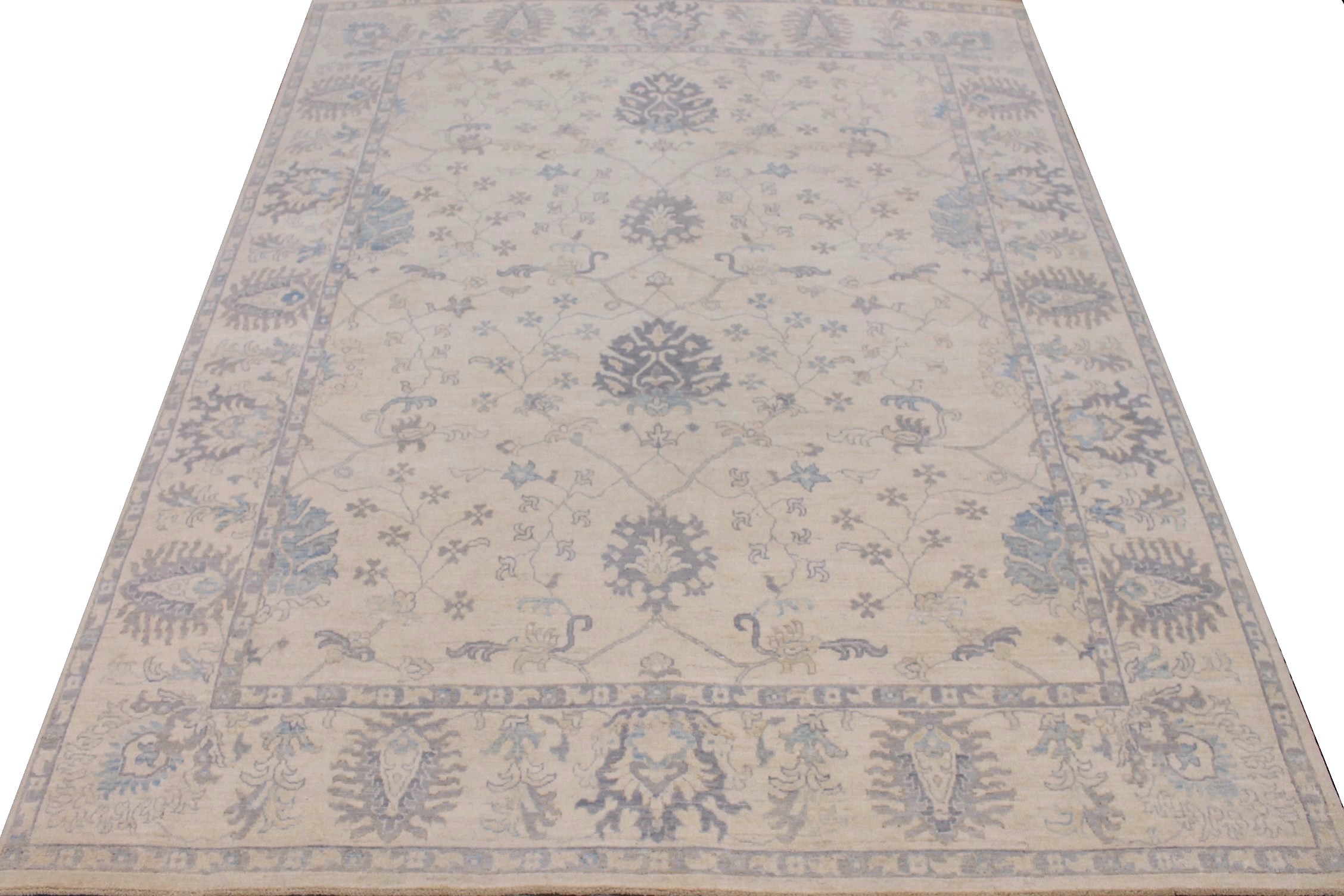 8x10 Peshawar Hand Knotted Wool Area Rug - MR026109