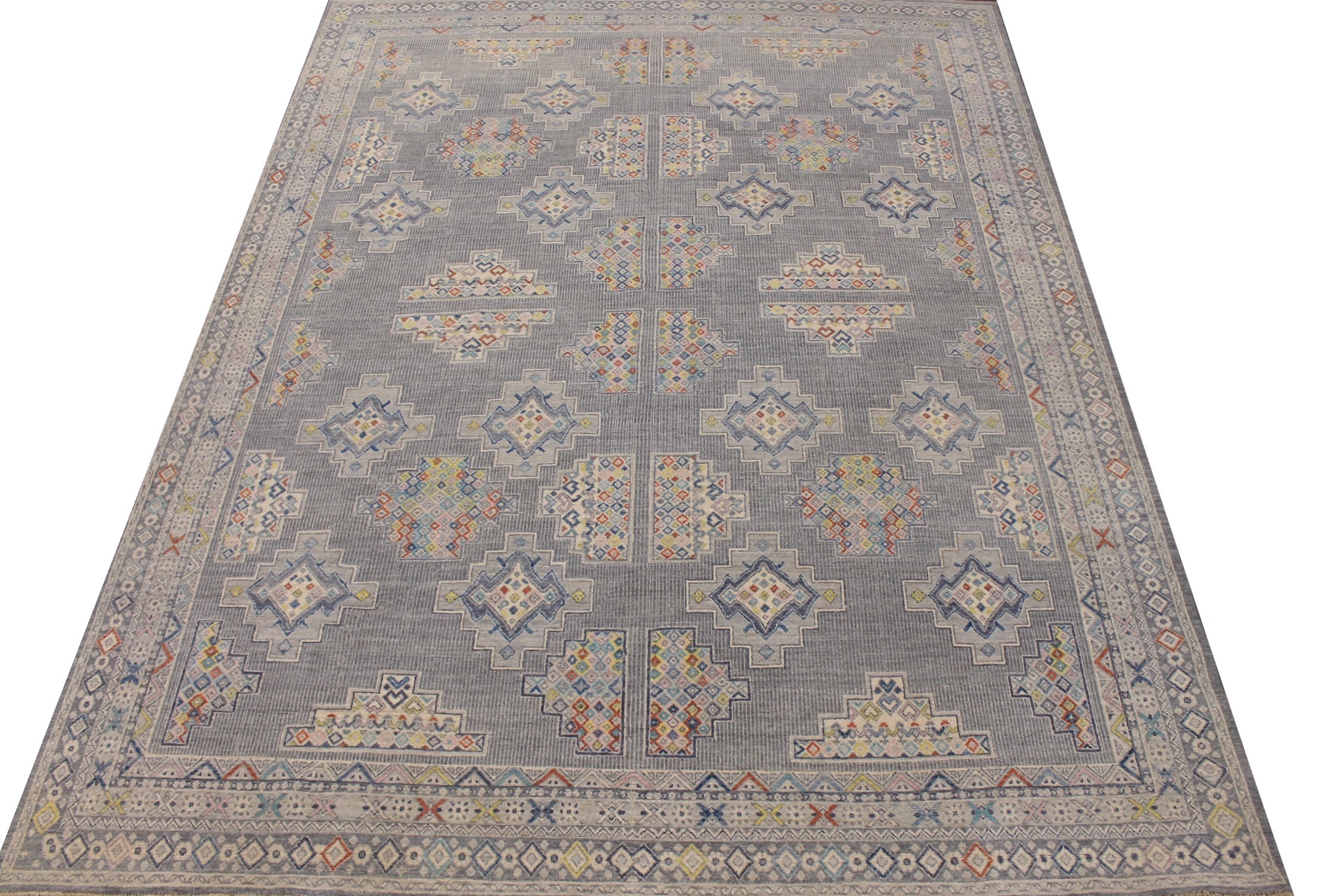 9x12 Peshawar Hand Knotted Wool Area Rug - MR026114