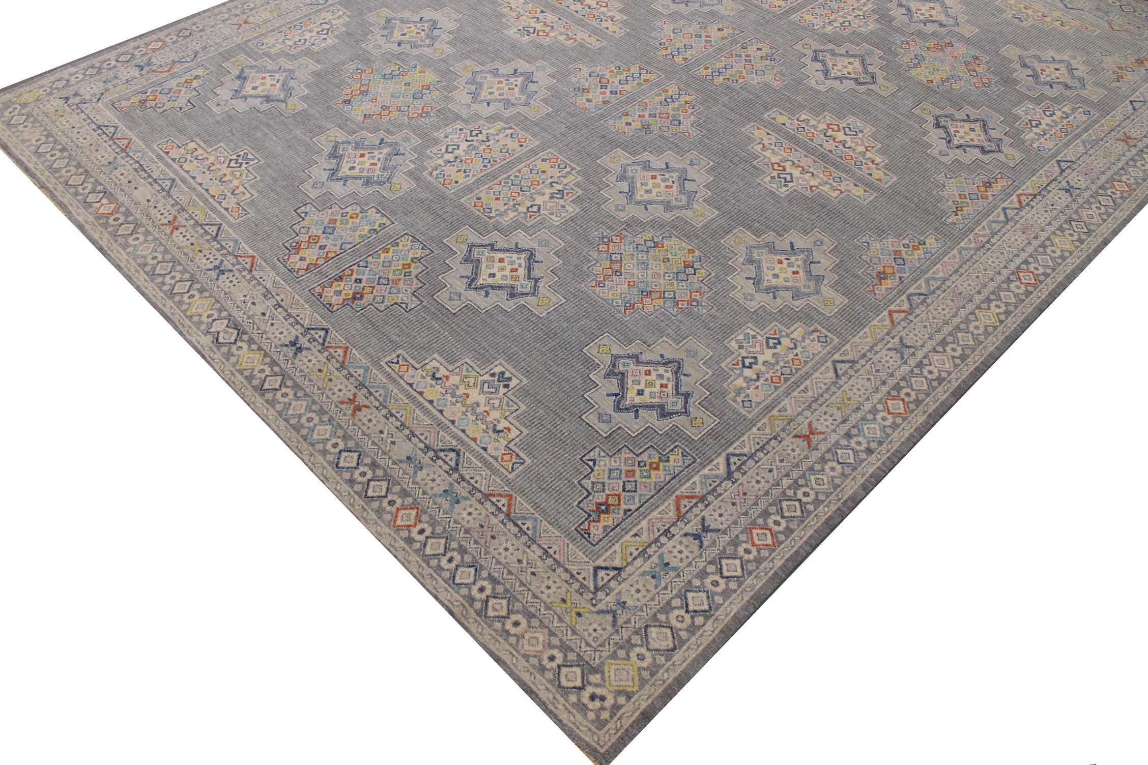 9x12 Peshawar Hand Knotted Wool Area Rug - MR026114