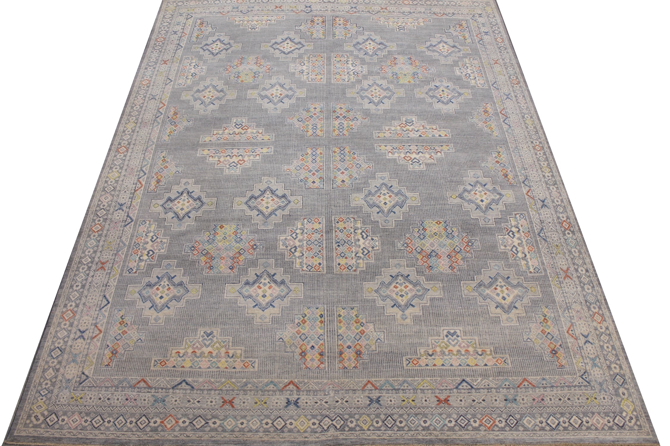 9x12 Peshawar Hand Knotted Wool Area Rug - MR026114