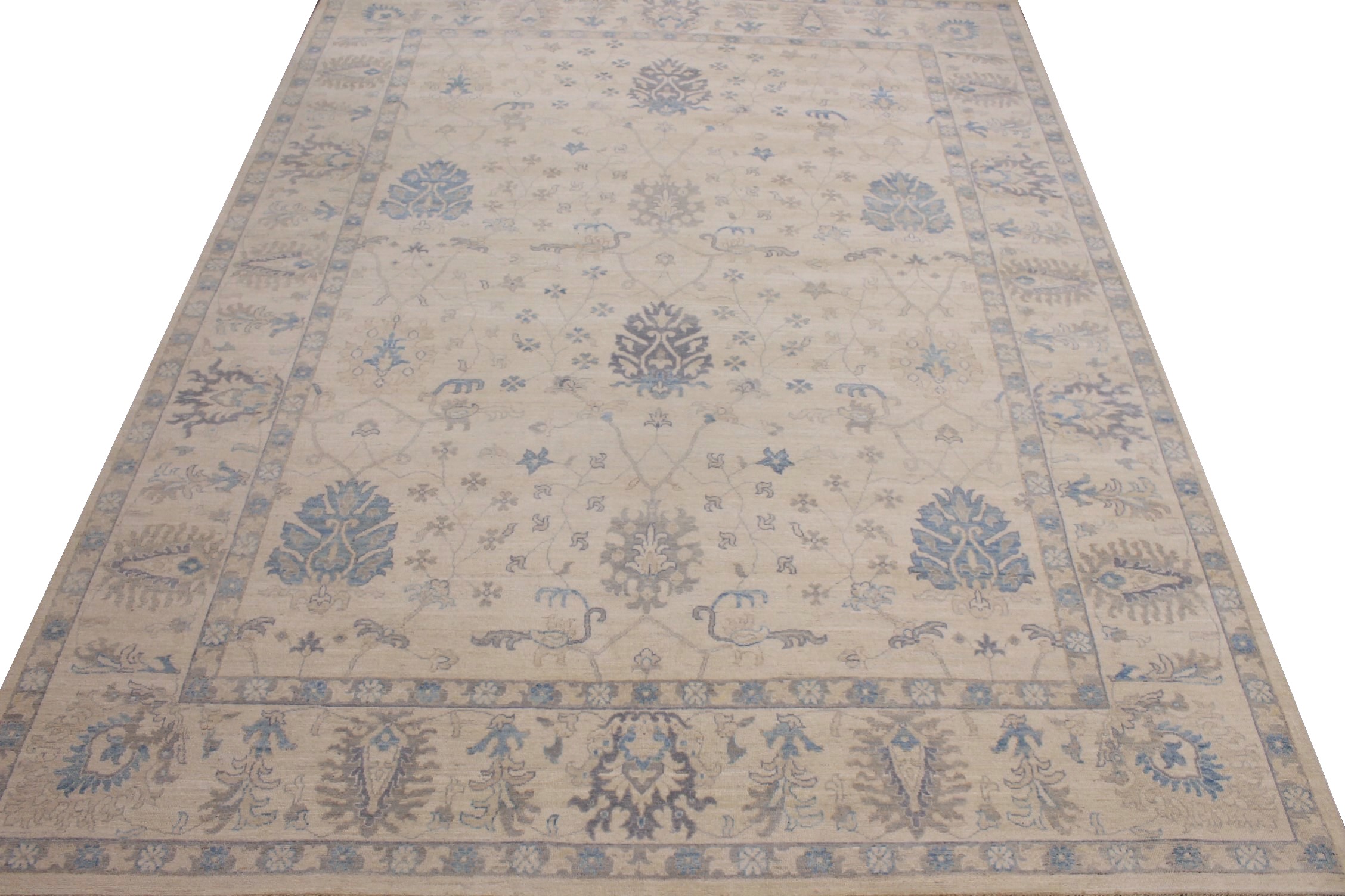 9x12 Peshawar Hand Knotted Wool Area Rug - MR026117