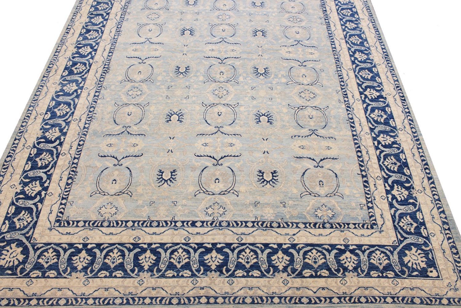10x14 Peshawar Hand Knotted Wool Area Rug - MR026122