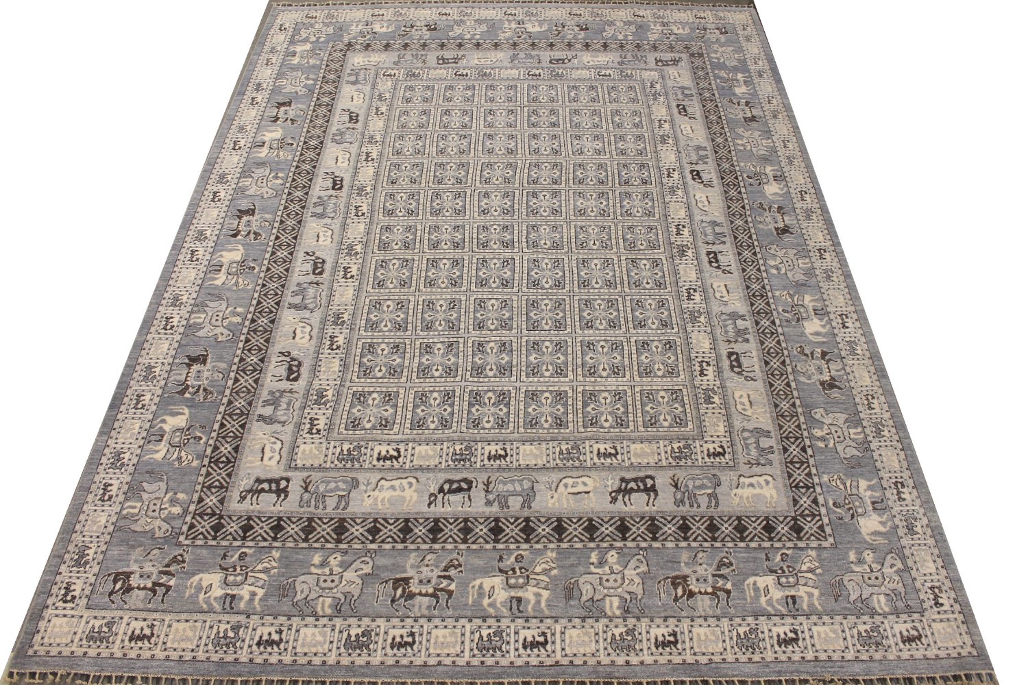 9x12 Aryana & Antique Revivals Hand Knotted Wool Area Rug - MR026140