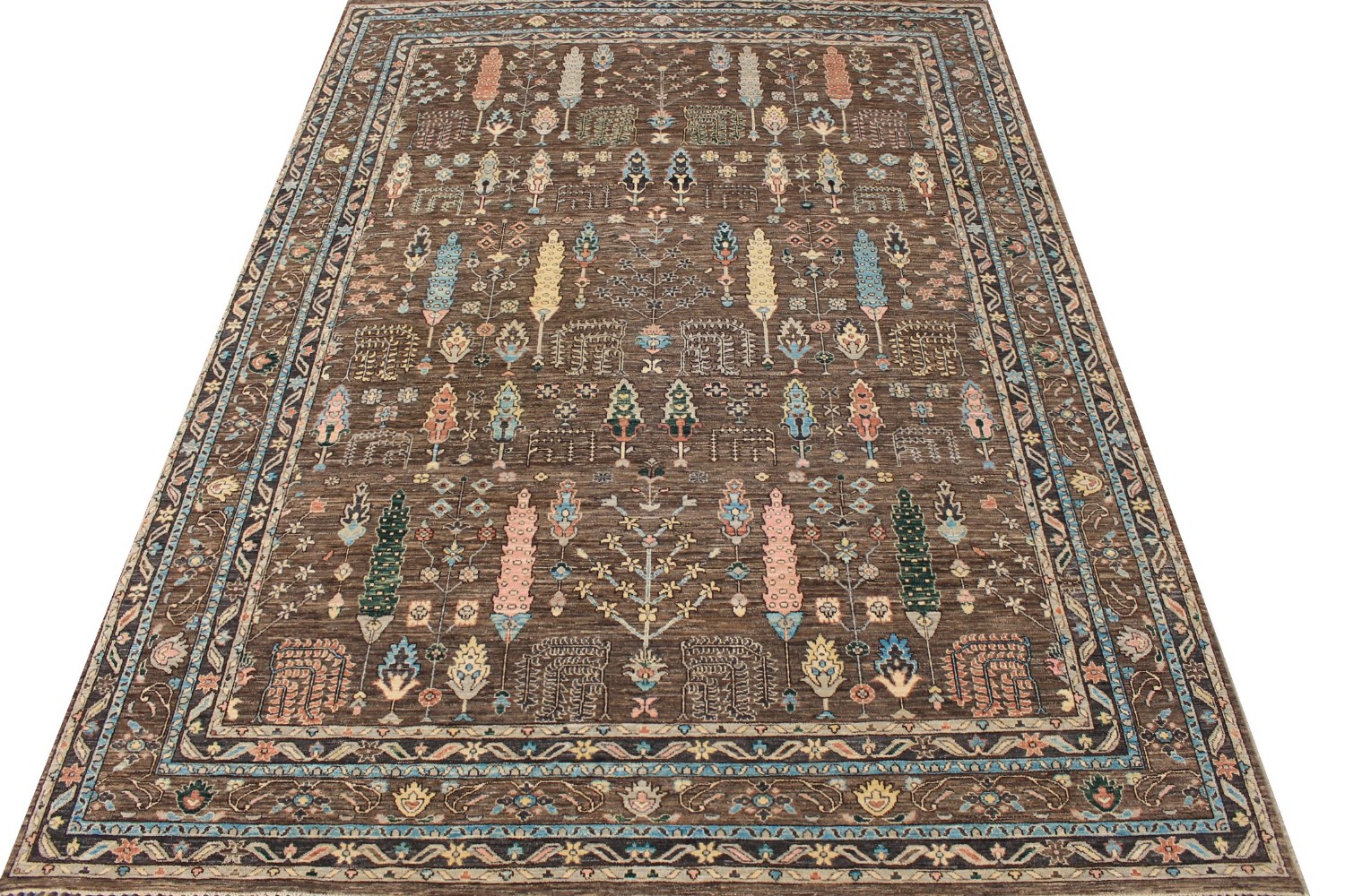 9x12 Aryana & Antique Revivals Hand Knotted Wool Area Rug - MR026142