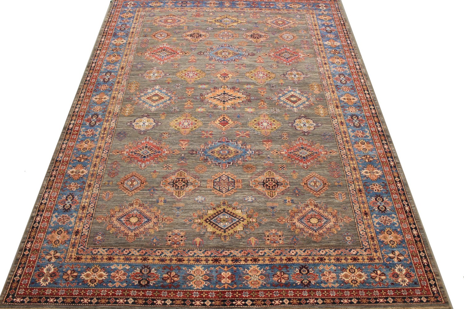 9x12 Kazak Hand Knotted Wool Area Rug - MR026189