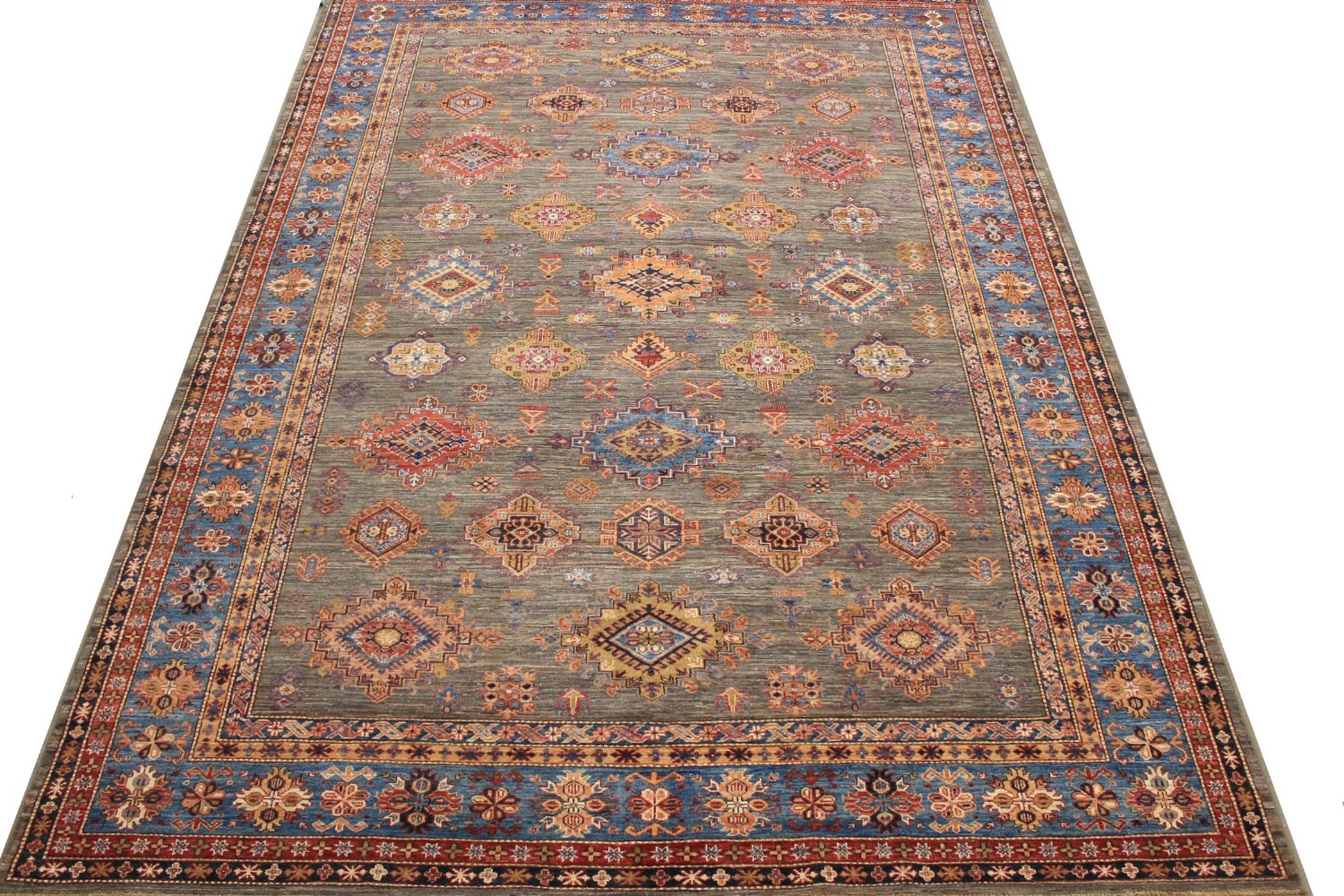 9x12 Kazak Hand Knotted Wool Area Rug - MR026189