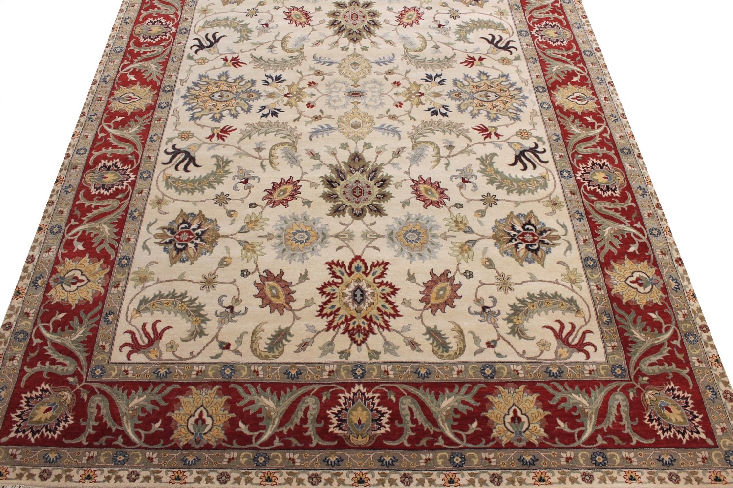 10x14 Traditional Hand Knotted Wool Area Rug - MR026195