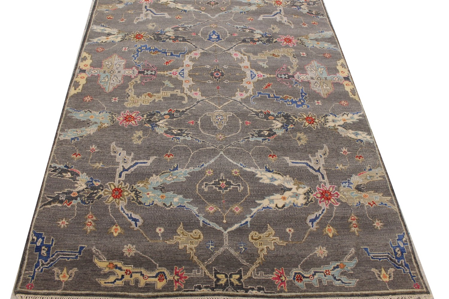 5x7/8 Traditional Hand Knotted Wool Area Rug - MR026199