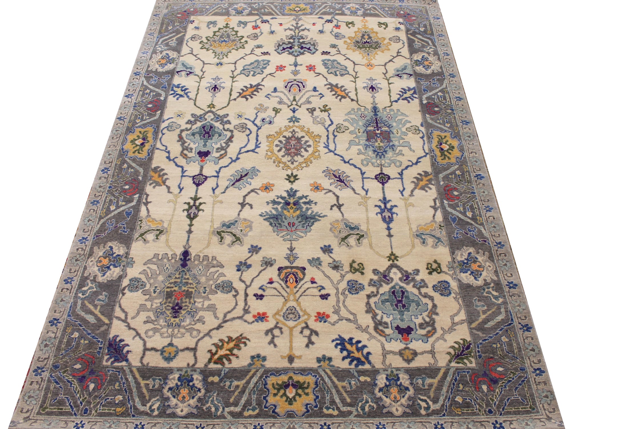 6x9 Traditional Hand Knotted Wool Area Rug - MR026202