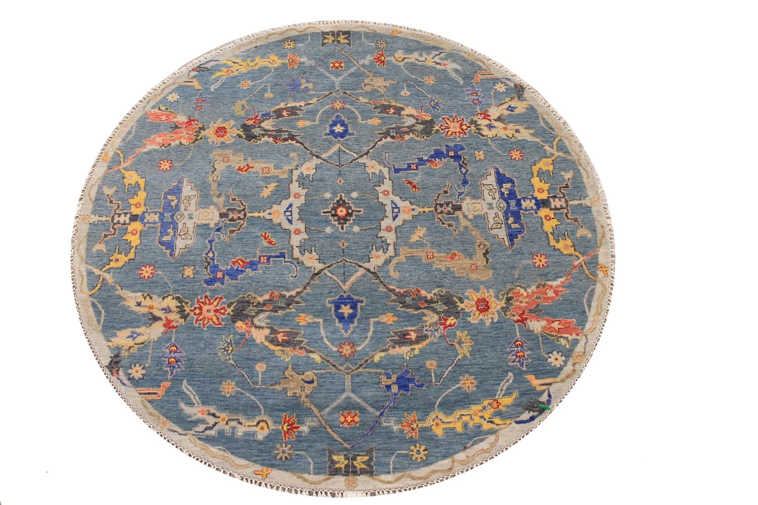 6 ft. - 7 ft. Round & Square Traditional Hand Knotted Wool Area Rug - MR026203