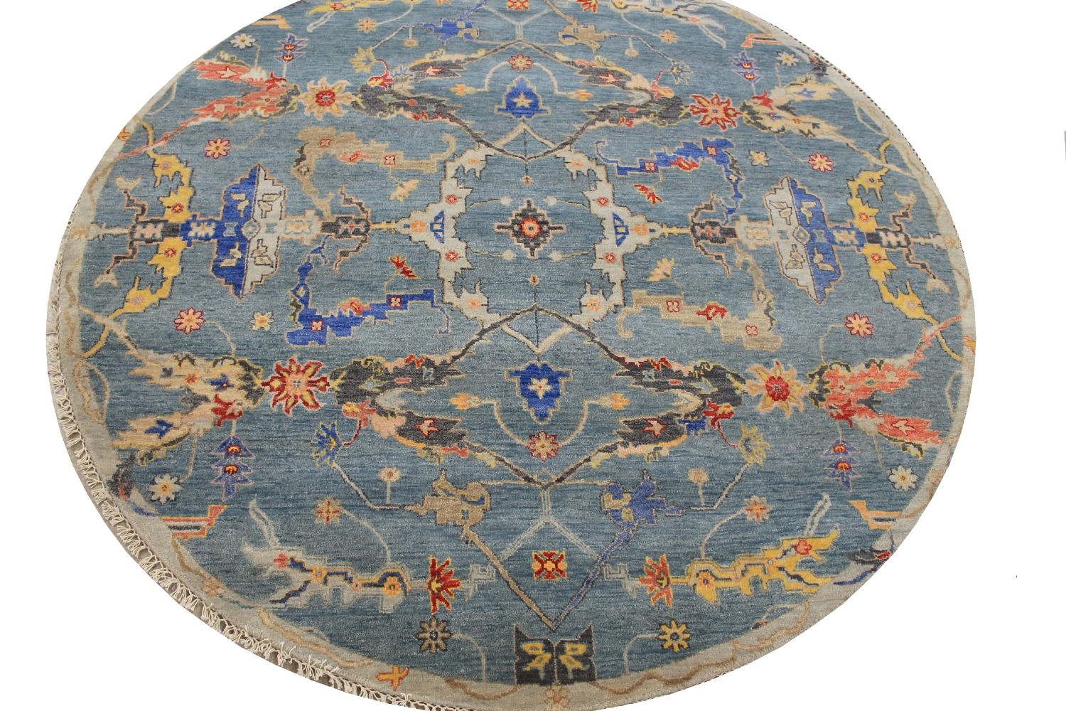 6 ft. - 7 ft. Round & Square Traditional Hand Knotted Wool Area Rug - MR026203