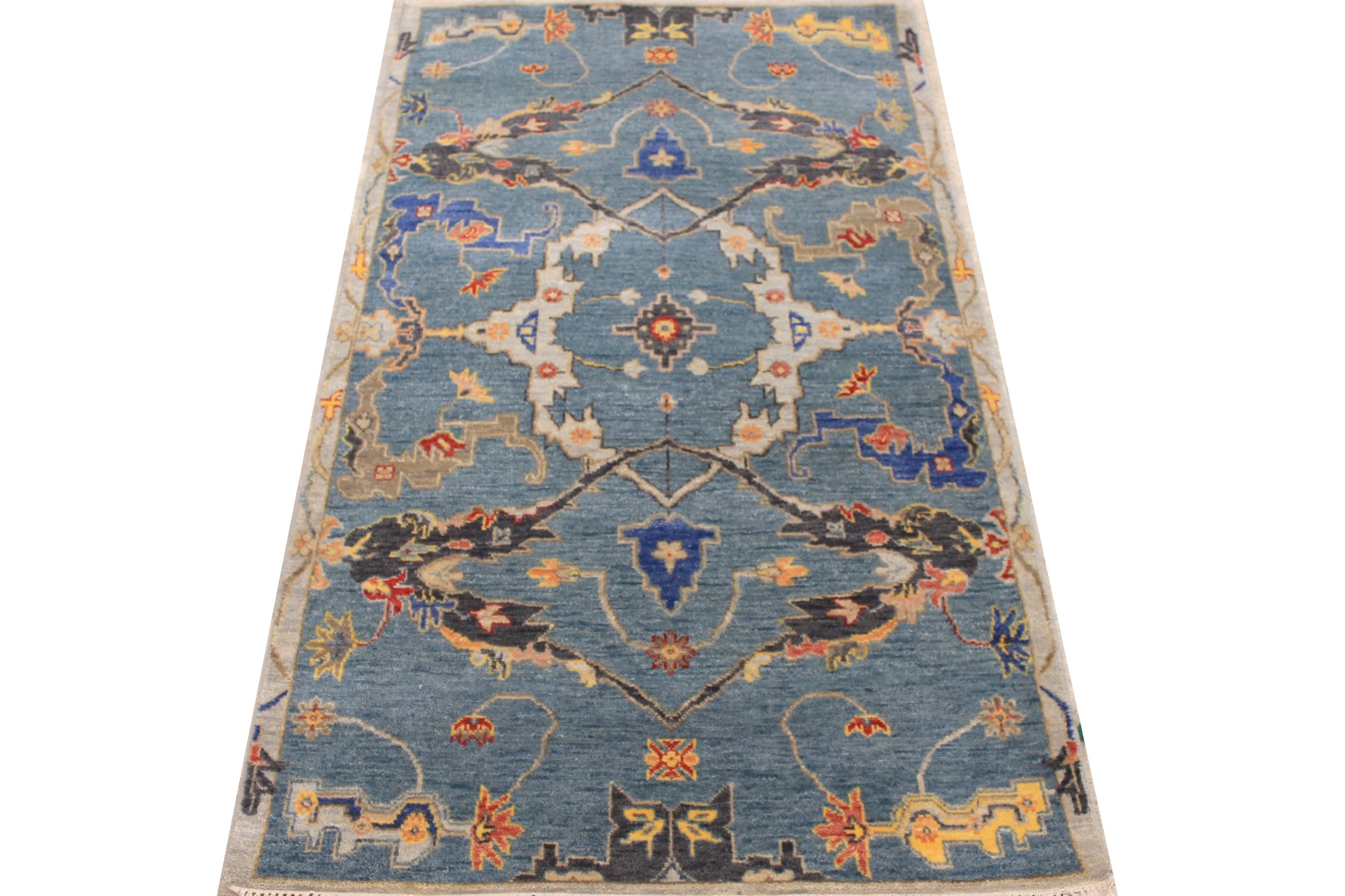 3x5 Traditional Hand Knotted Wool Area Rug - MR026213