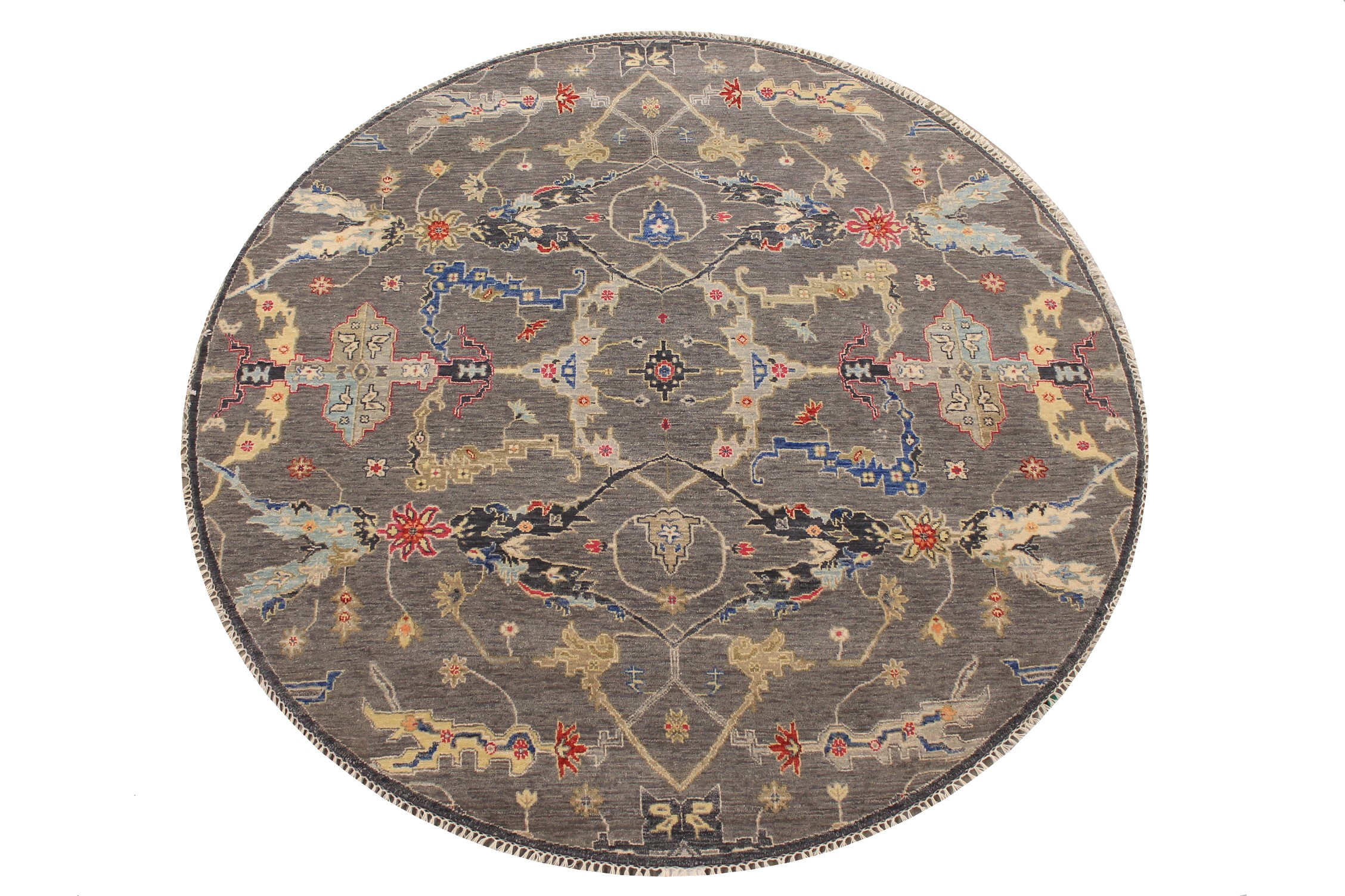 6 ft. - 7 ft. Round & Square Traditional Hand Knotted Wool Area Rug - MR026244