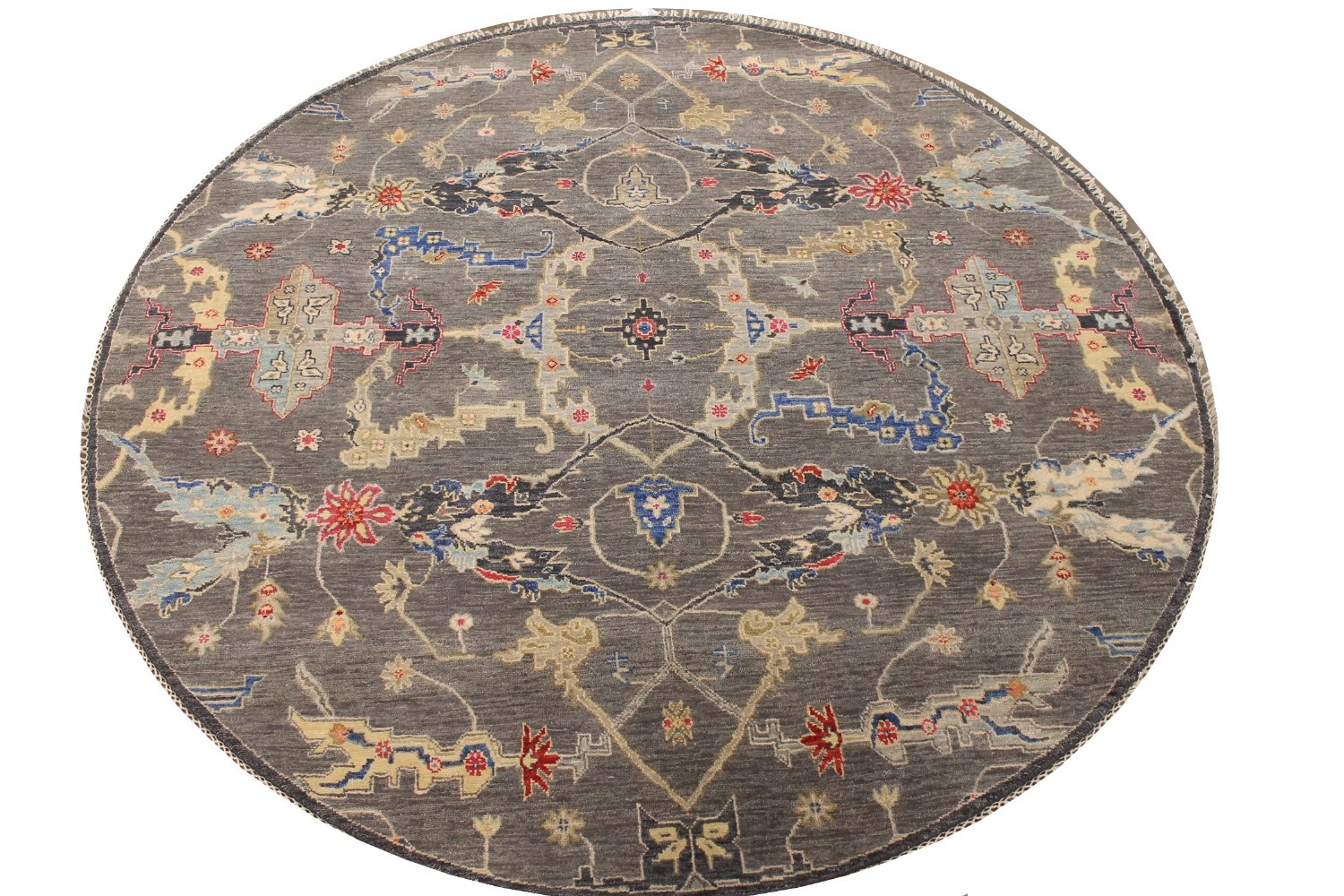 6 ft. - 7 ft. Round & Square Traditional Hand Knotted Wool Area Rug - MR026244