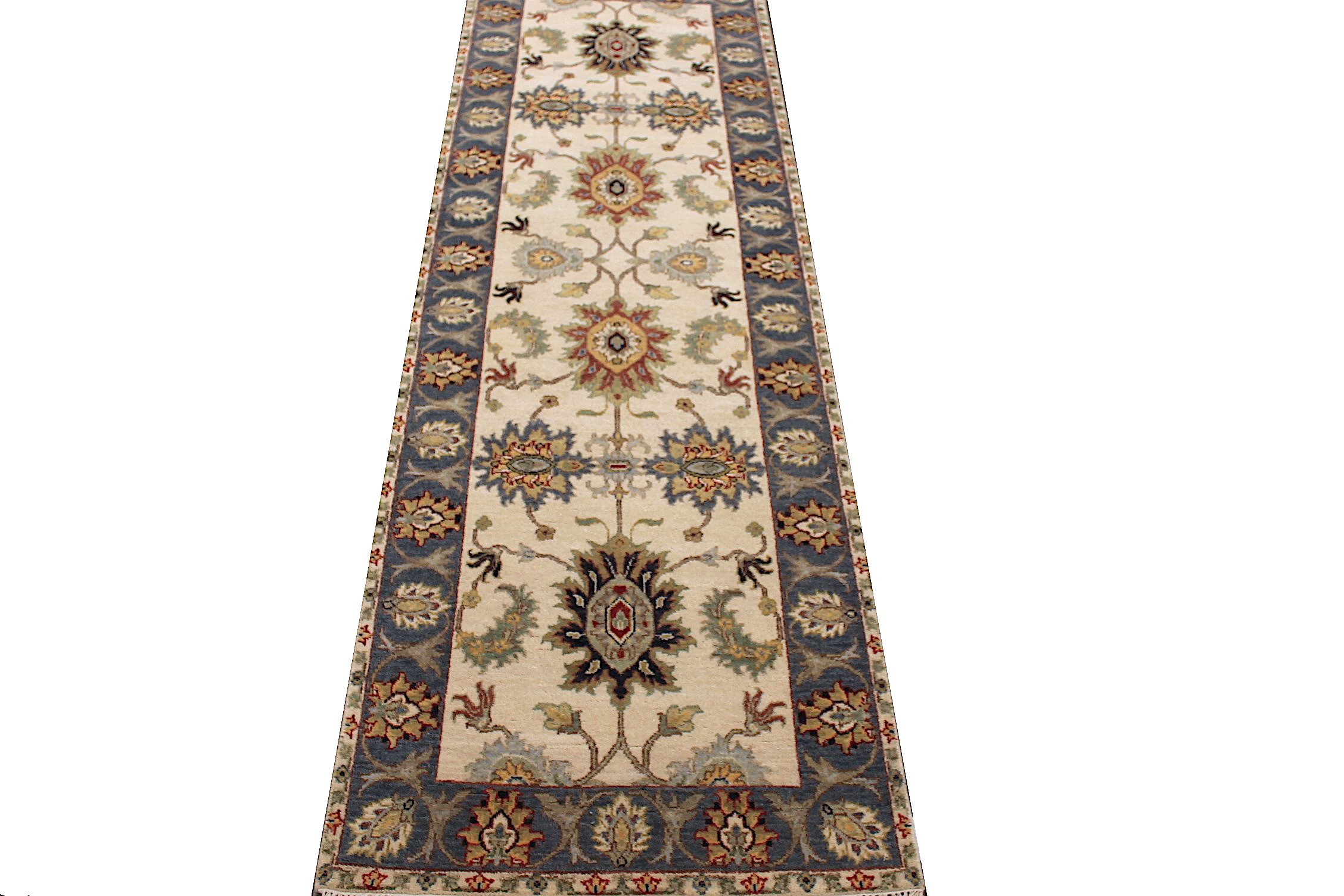 8 ft. Runner Traditional Hand Knotted Wool Area Rug - MR026252