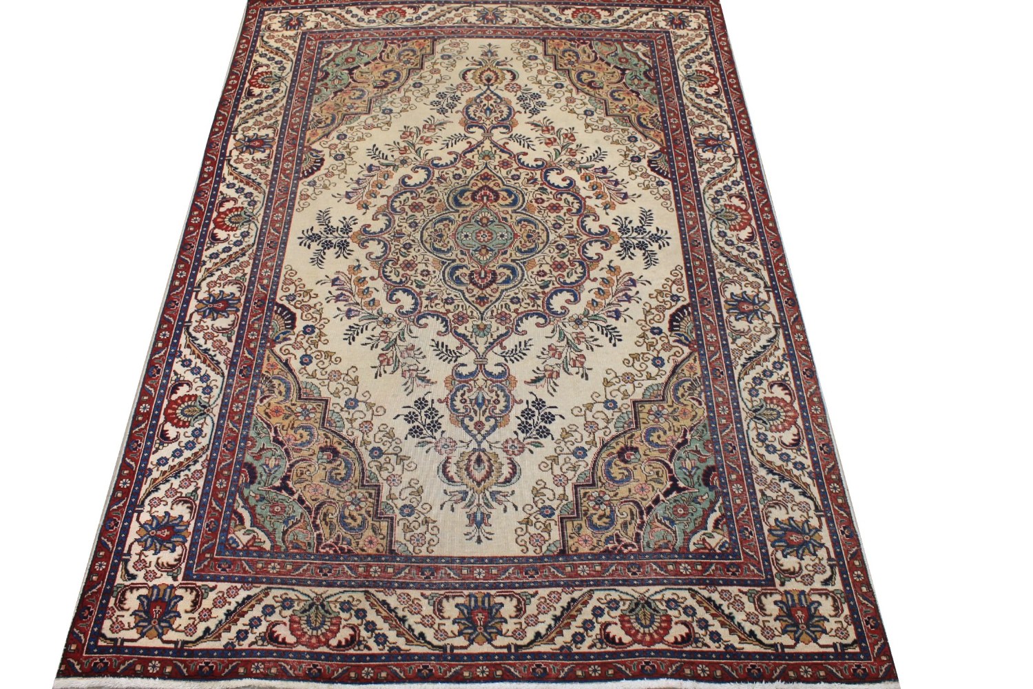 6x9 Traditional Hand Knotted Wool Area Rug - MR026274