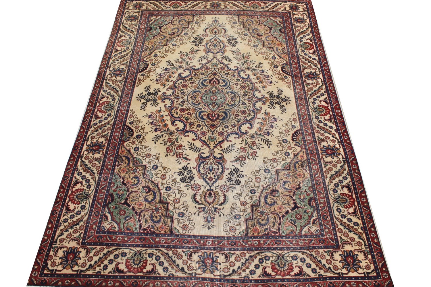 6x9 Traditional Hand Knotted Wool Area Rug - MR026274