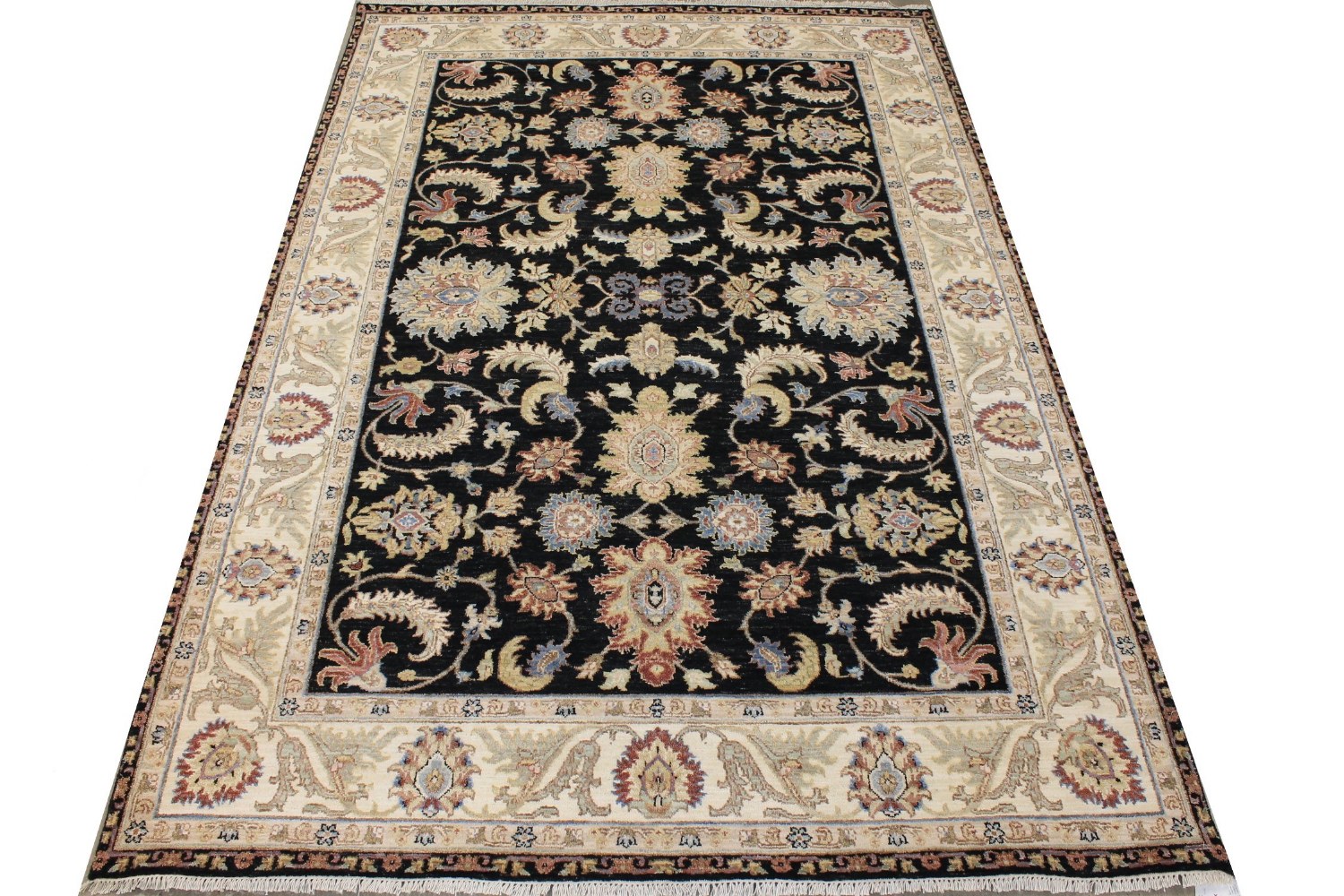 6x9 Traditional Hand Knotted Wool Area Rug - MR026289