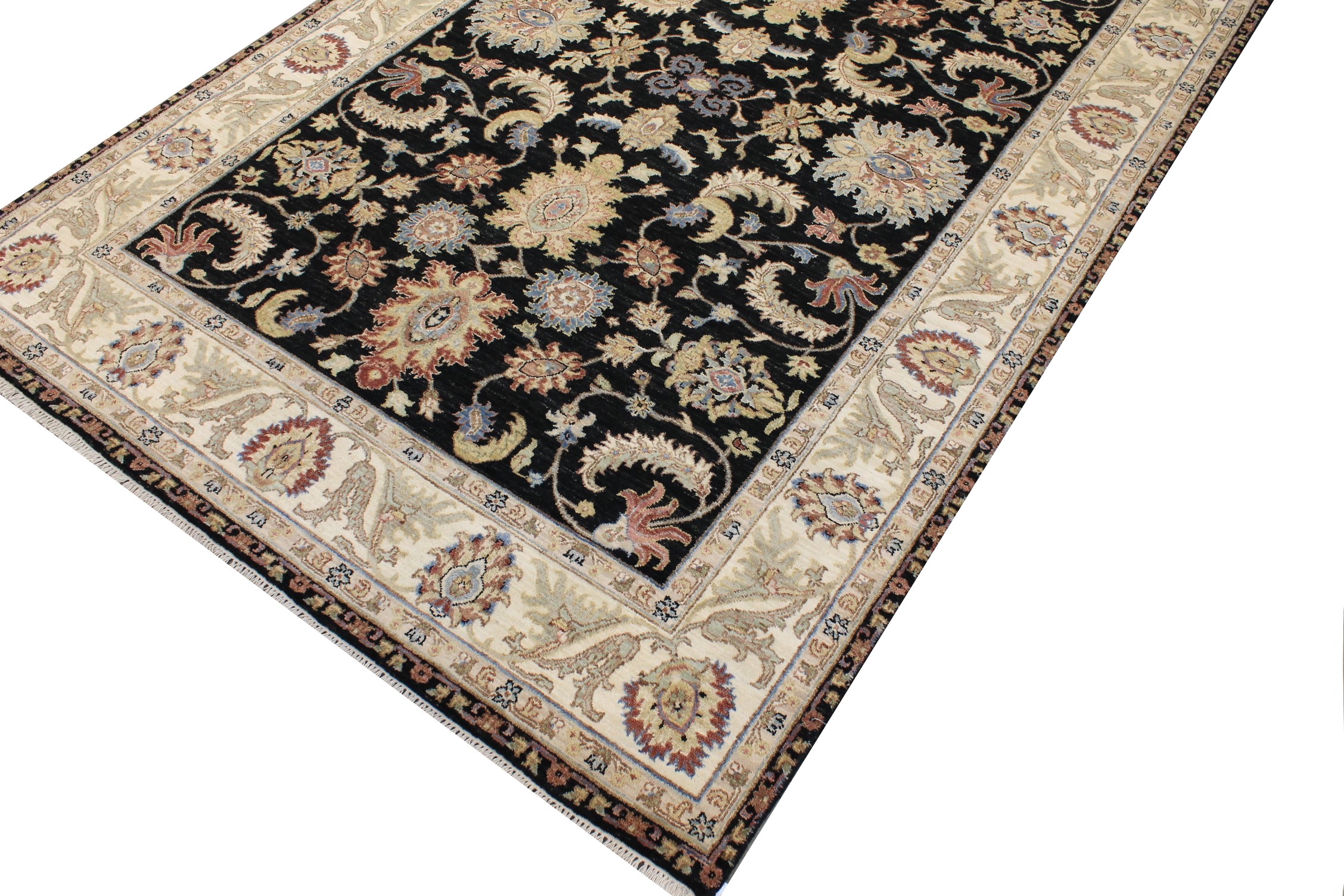 6x9 Traditional Hand Knotted Wool Area Rug - MR026289