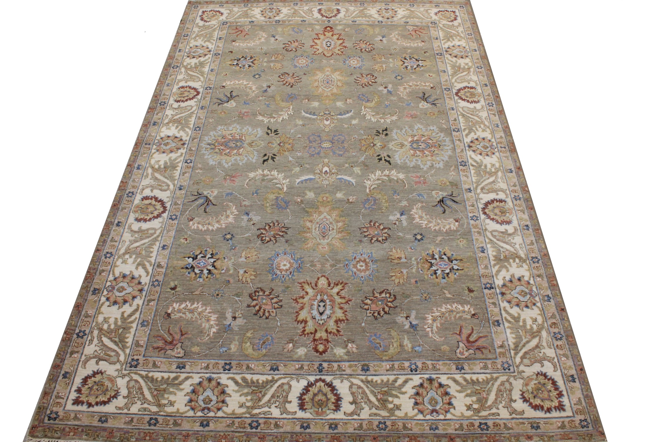 6x9 Traditional Hand Knotted Wool Area Rug - MR026293