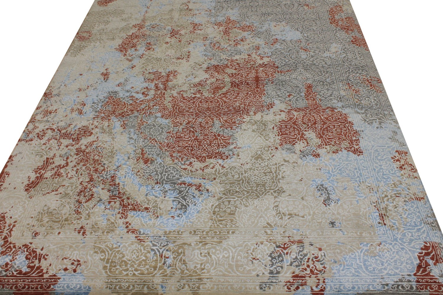 9x12 Modern Hand Knotted Wool Area Rug - MR026299