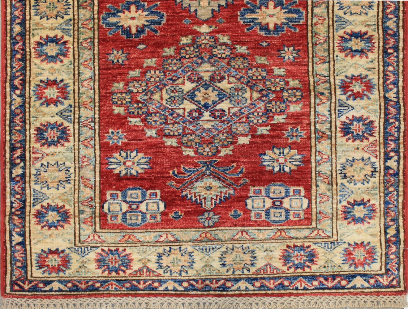 12 ft. Runner Kazak Hand Knotted Wool Area Rug - MR026359