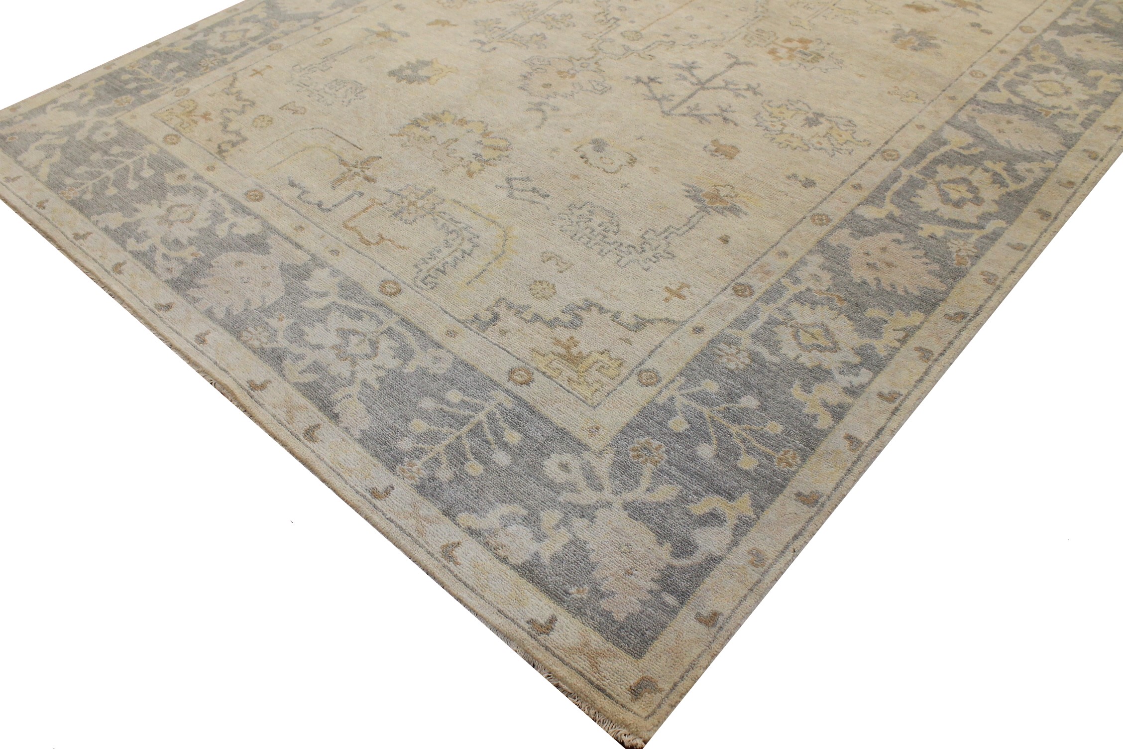 6x9 Oushak Hand Knotted Wool Area Rug - MR026384