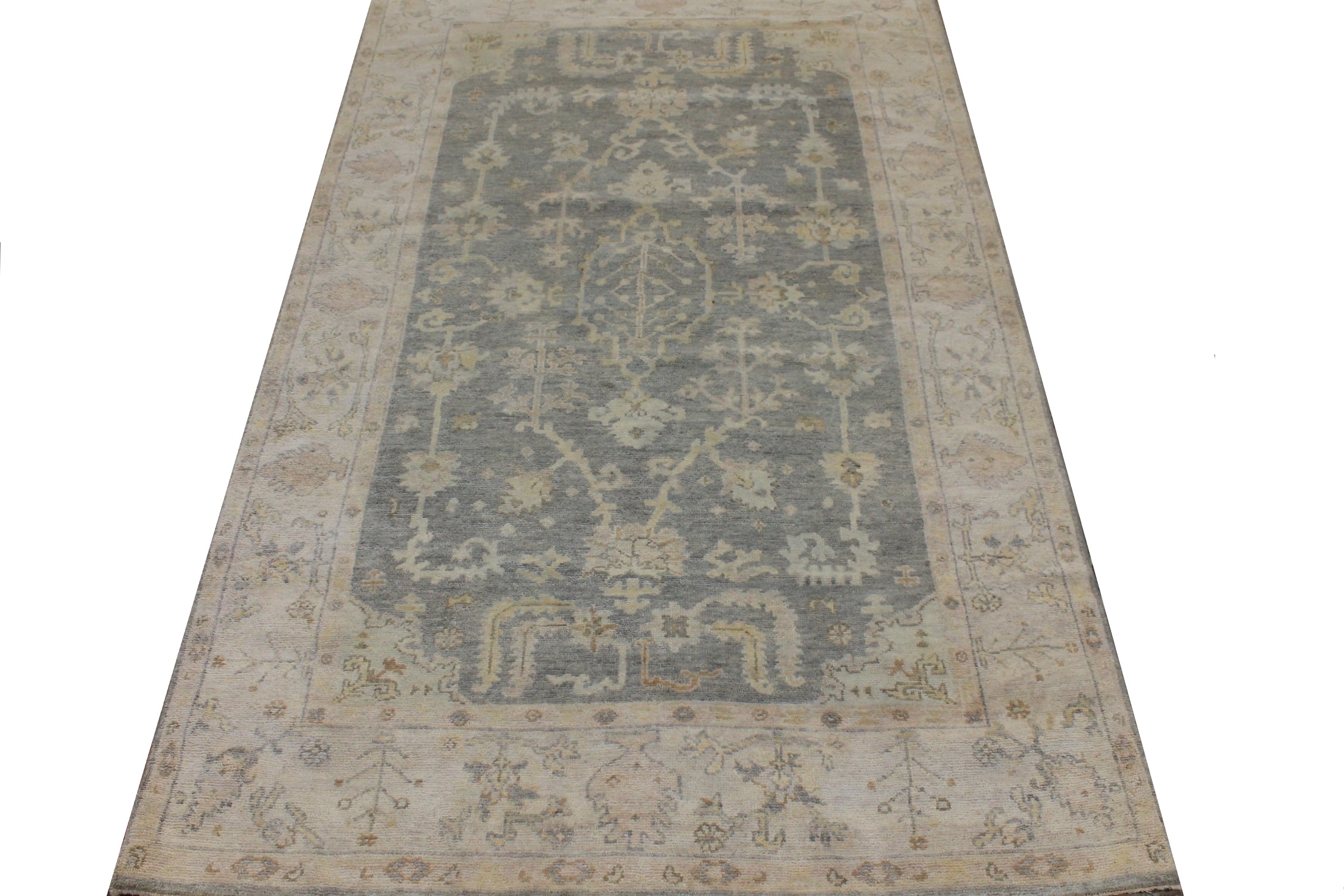 5x7/8 Oushak Hand Knotted Wool Area Rug - MR026386