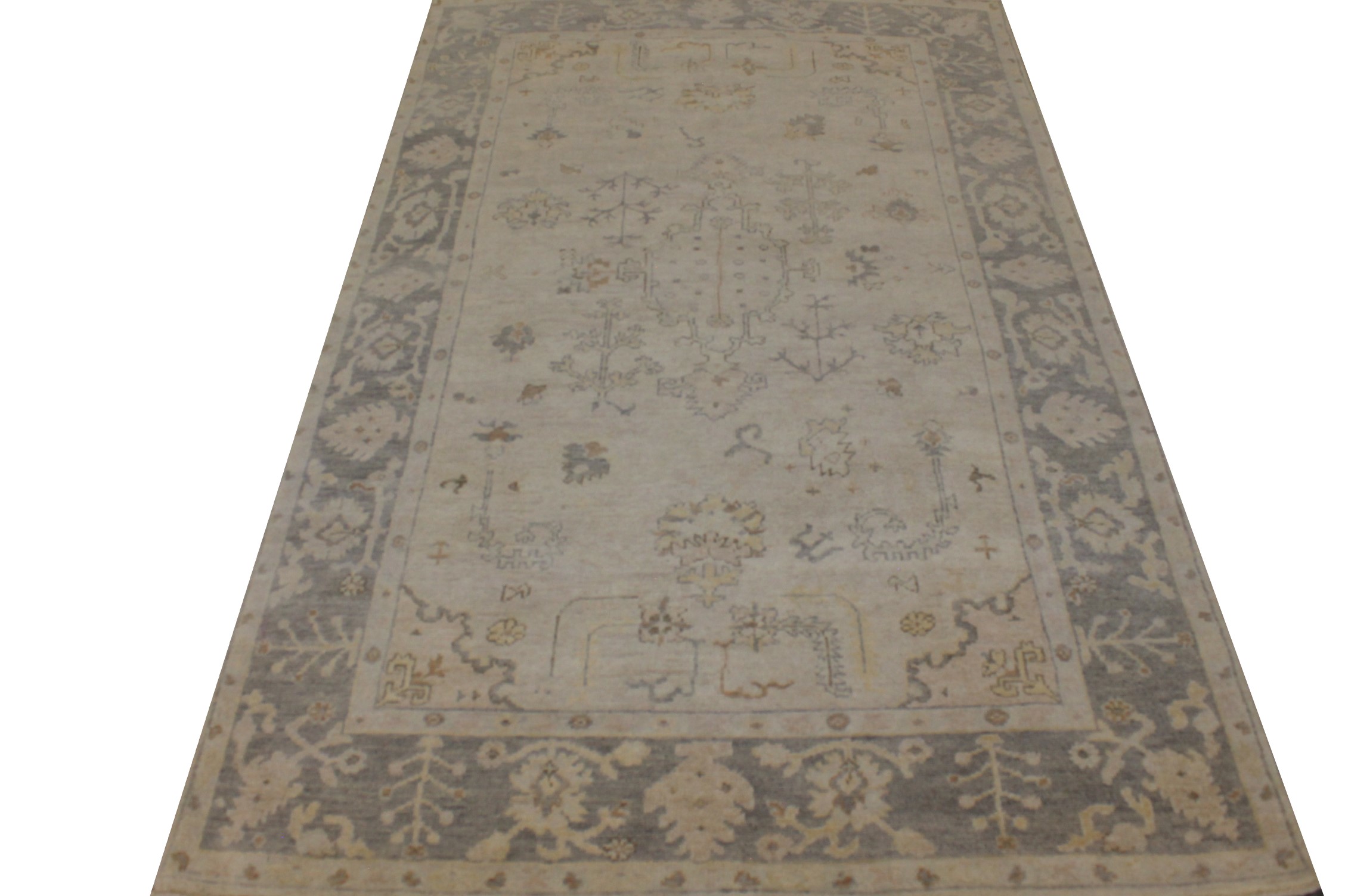 5x7/8 Oushak Hand Knotted Wool Area Rug - MR026387