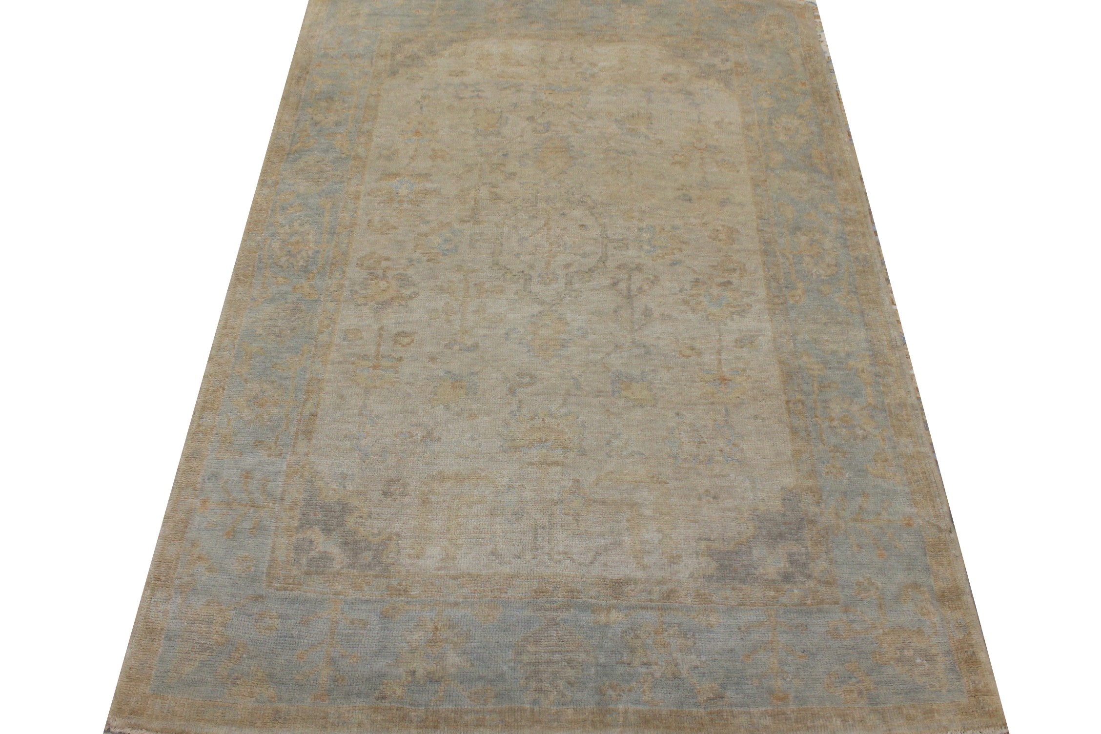 4x6 Oushak Hand Knotted Wool Area Rug - MR026403