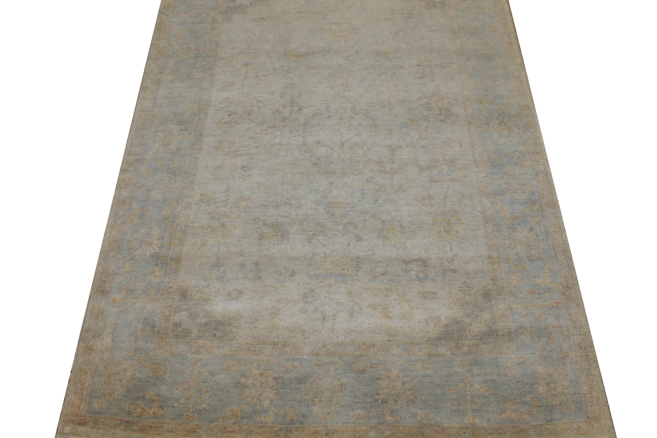 4x6 Oushak Hand Knotted Wool Area Rug - MR026403