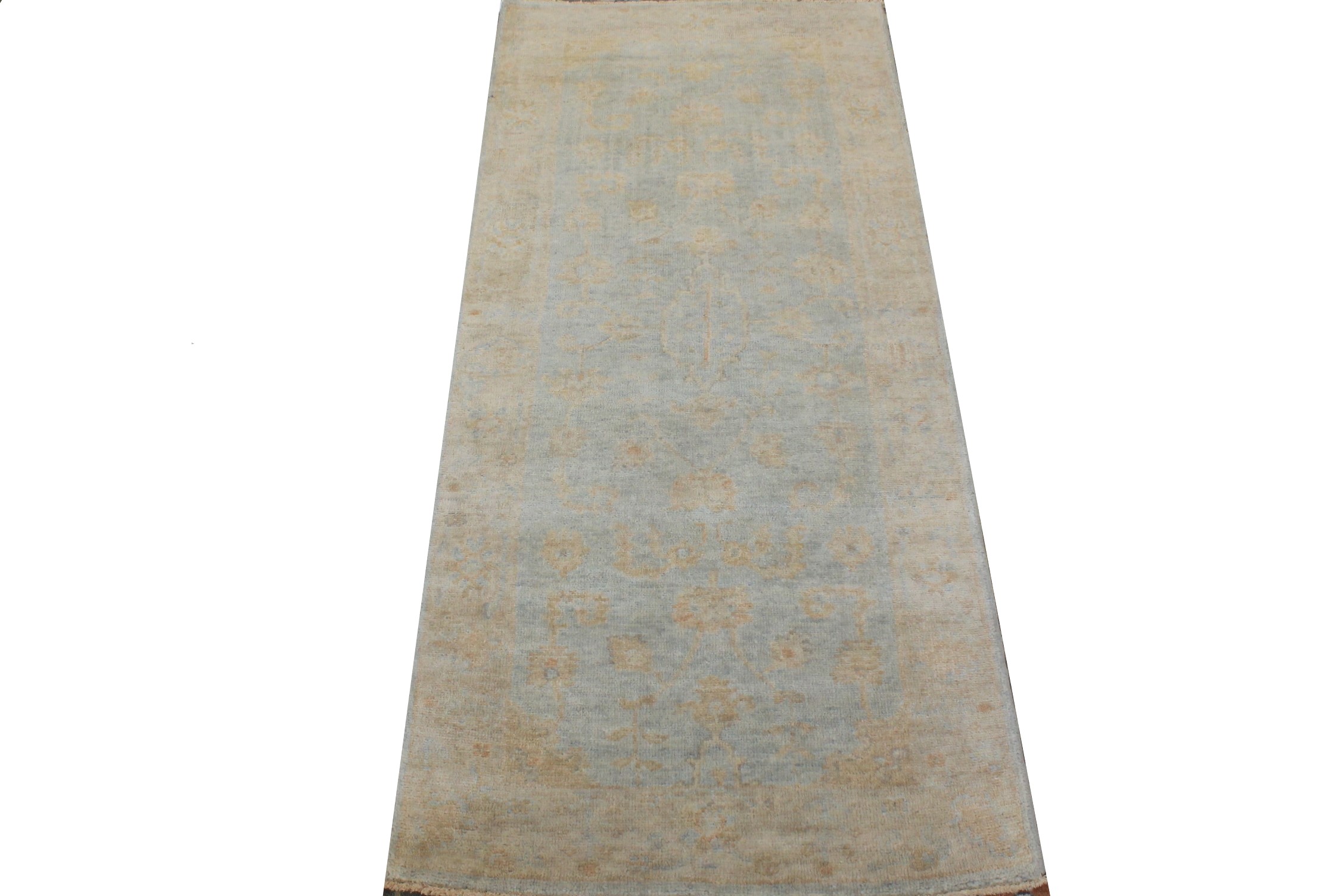 6 ft. Runner Oushak Hand Knotted Wool Area Rug - MR026405