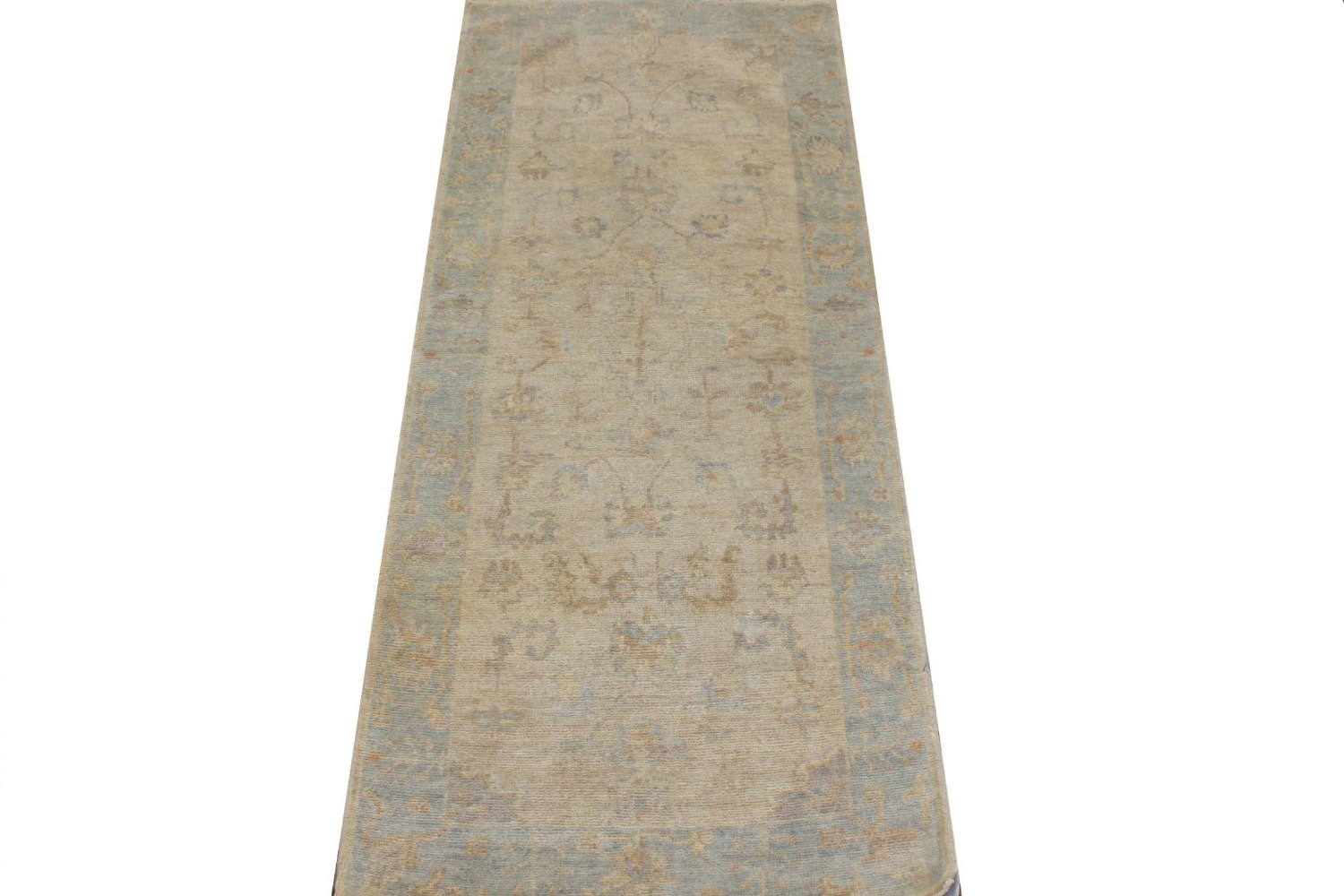 6 ft. Runner Oushak Hand Knotted Wool Area Rug - MR026406