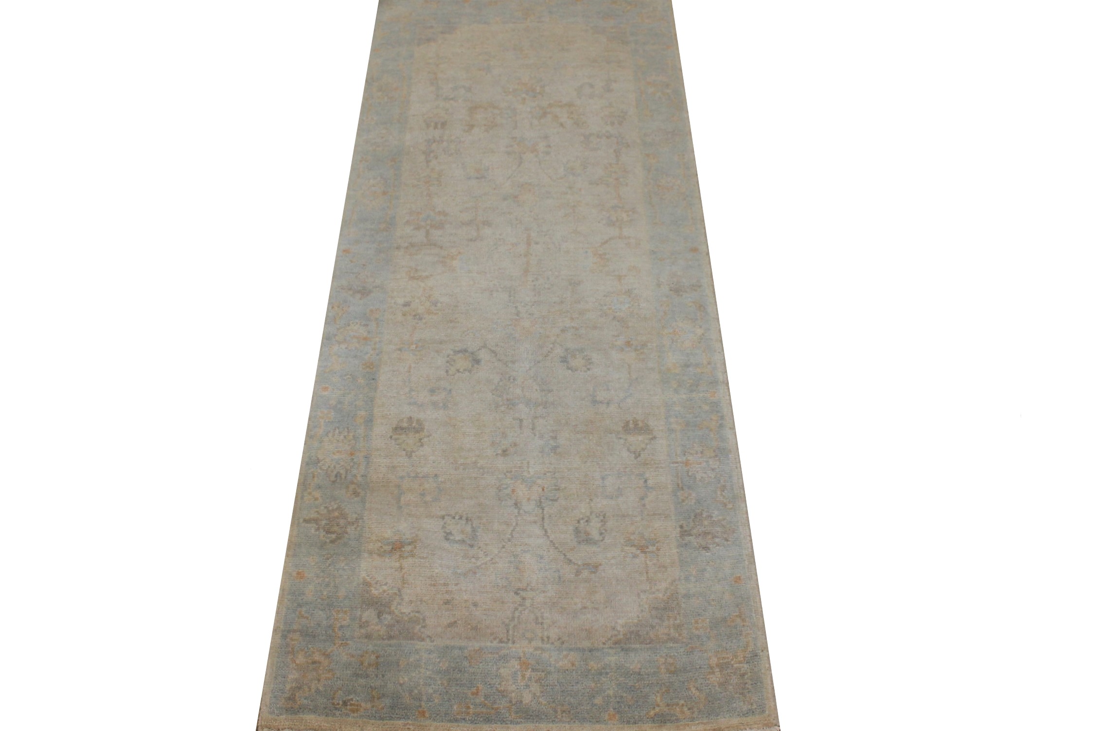 6 ft. Runner Oushak Hand Knotted Wool Area Rug - MR026406