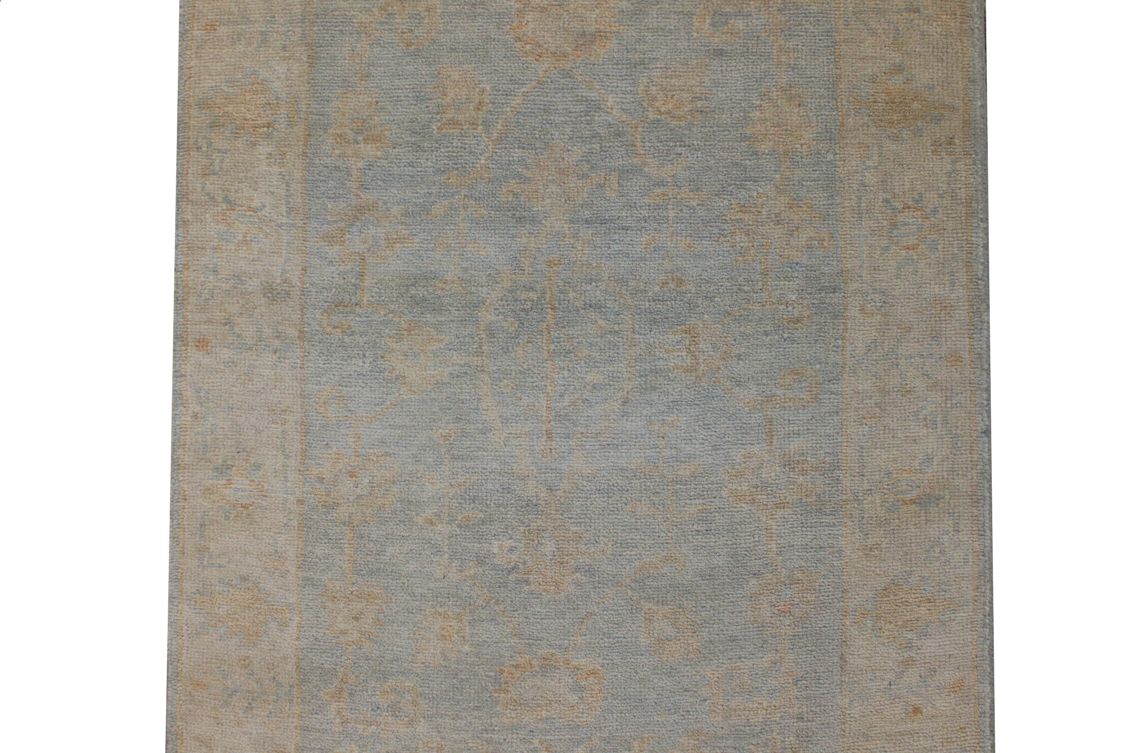 8 ft. Runner Oushak Hand Knotted Wool Area Rug - MR026408