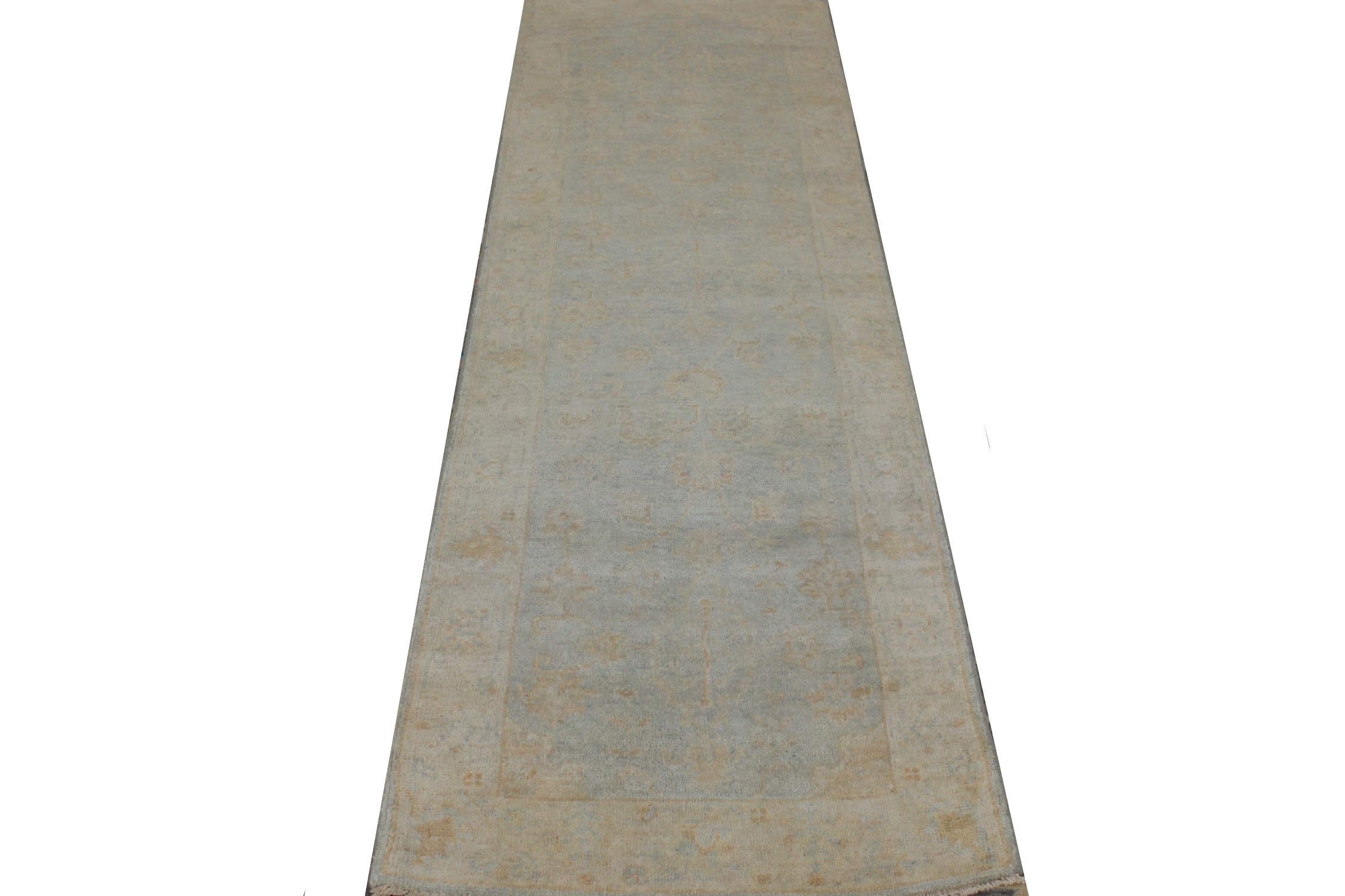 8 ft. Runner Oushak Hand Knotted Wool Area Rug - MR026408