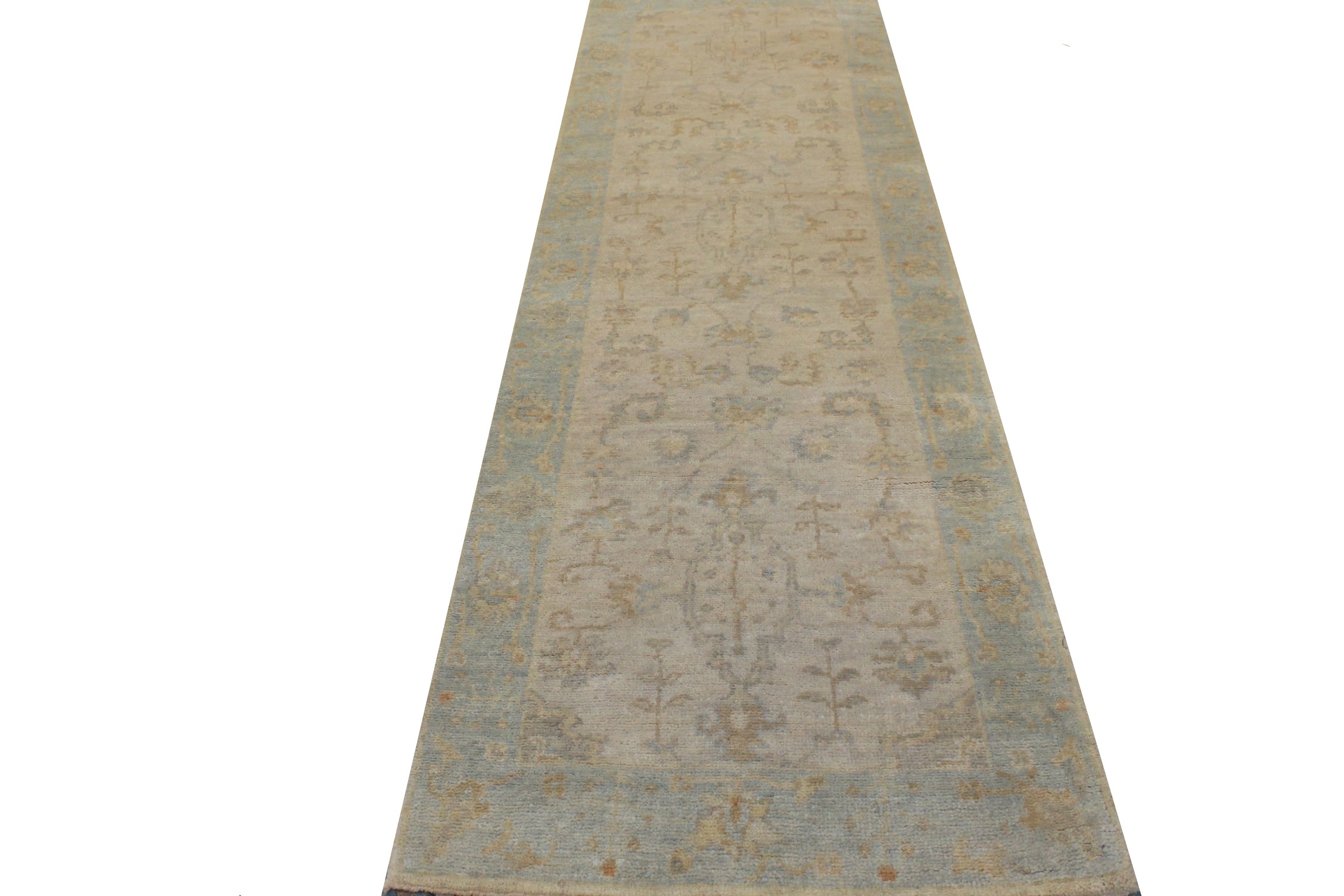 8 ft. Runner Oushak Hand Knotted Wool Area Rug - MR026419