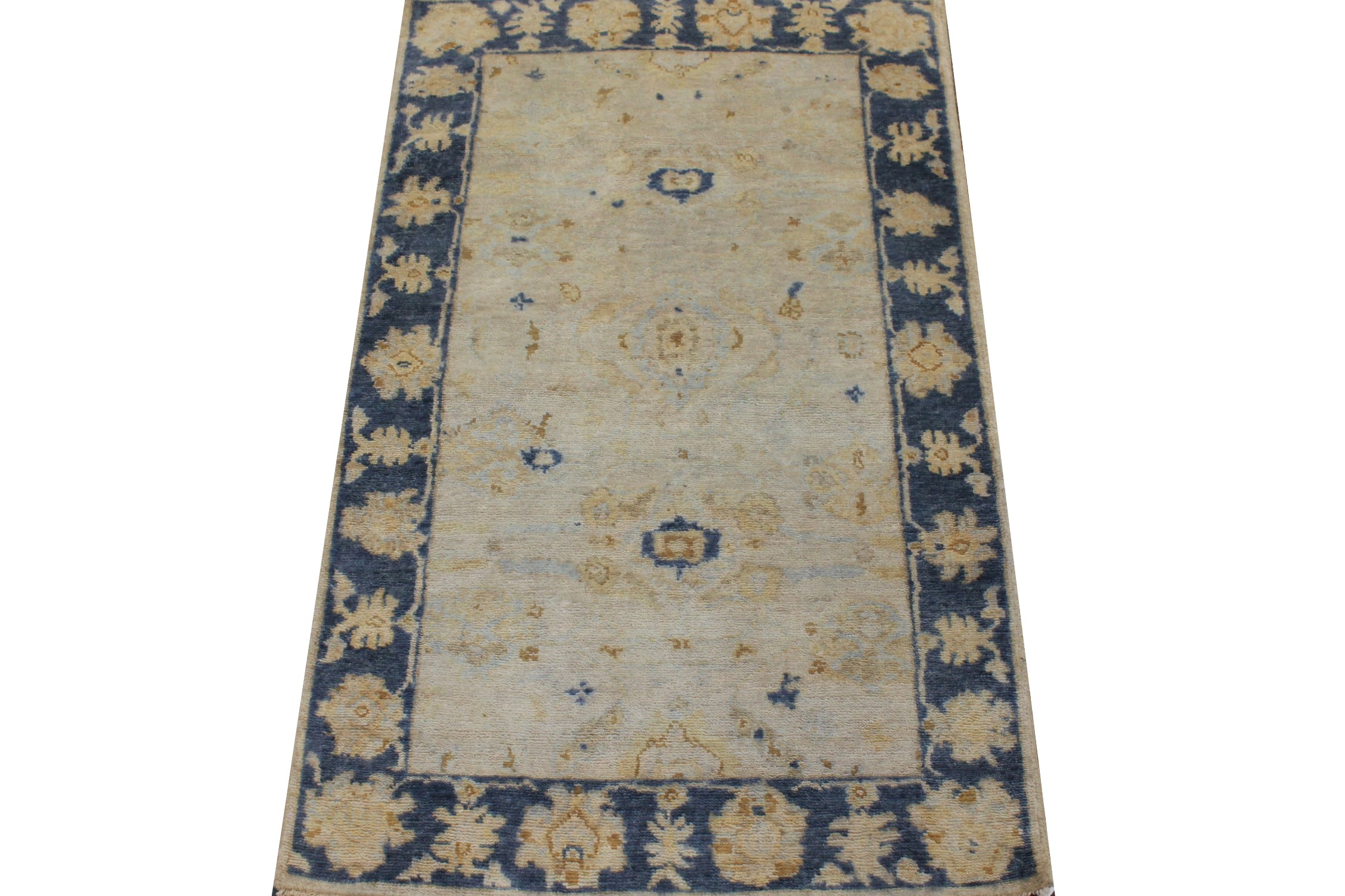 3x5 Oushak Hand Knotted Wool Area Rug - MR026423