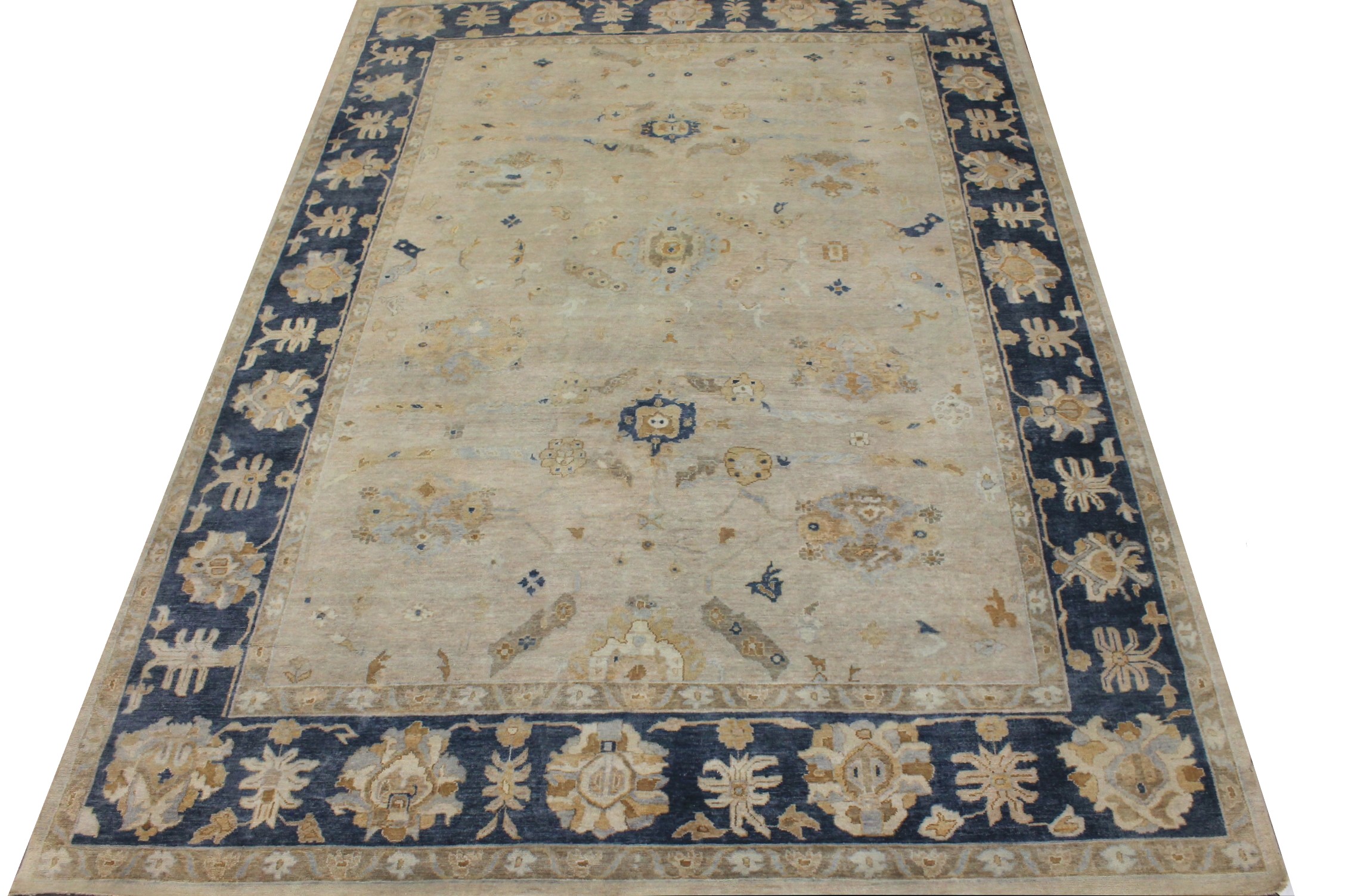 10x14 Oushak Hand Knotted Wool Area Rug - MR026429