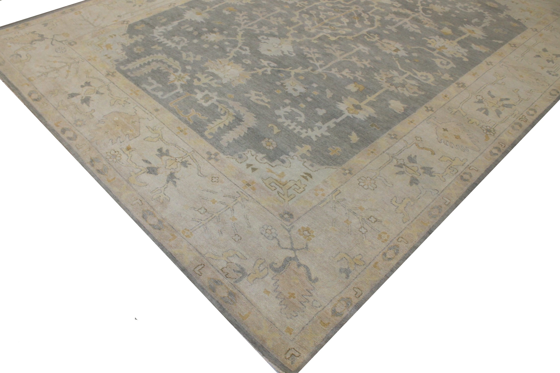 10x14 Oushak Hand Knotted Wool Area Rug - MR026432